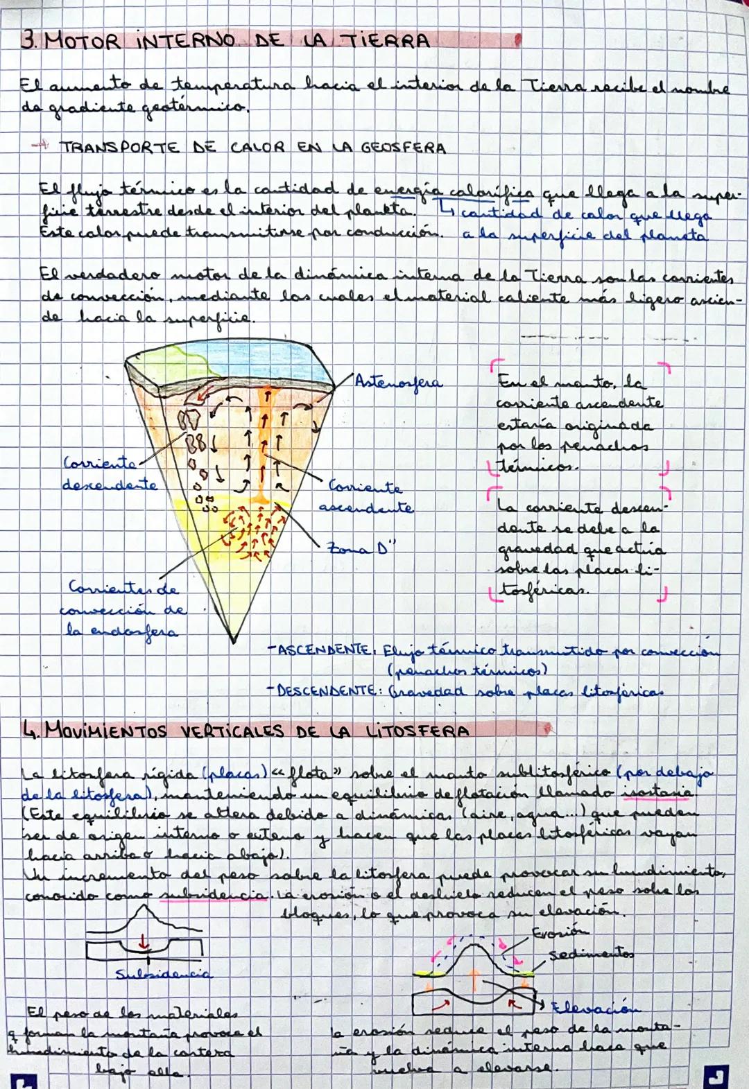 TEMA 7: ESTRUCTURA Y DINAMICA DE LA TIERRA
A
1. ESTRUCTURA INTERNA DE LA TIERRA
Para estudiar y conocer el interior de la Tierra, los geolog