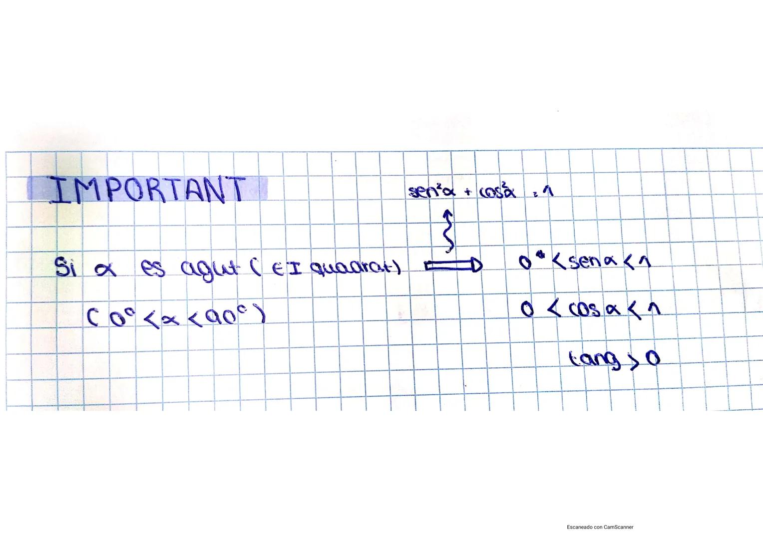 # TRIGONOMETRIA I NOMBRES COMPLEXOS

UNITAT 4: RESOLUCIÓ DE TRIANGLES

$(\text{Sina})^2$: $\sin^2x$
$(\cos x)^2$: $\cos^2x$
$(\text{tanga})^