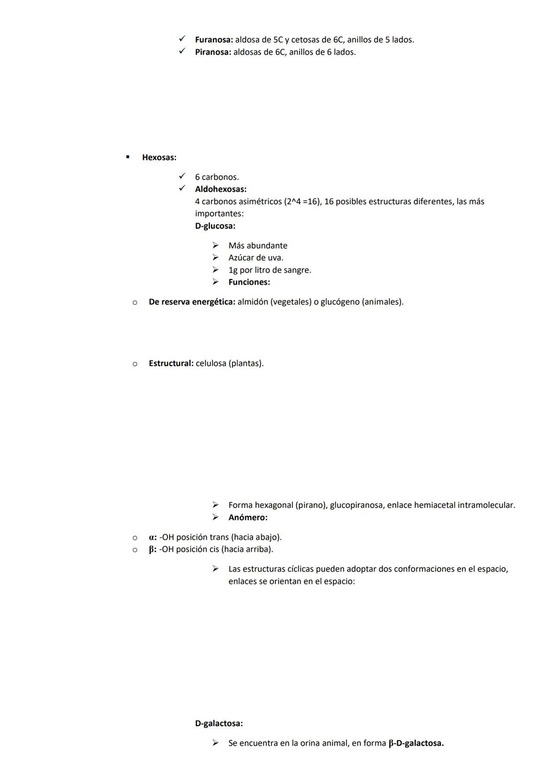 # TEMA 2: GLÚCIDOS

## CARACTERÍSTICAS GENERALES

- Moléculas orgánicas formadas por C, H y O. Fórmula: CnH2nOn.
- Polialcoholes con grupo f