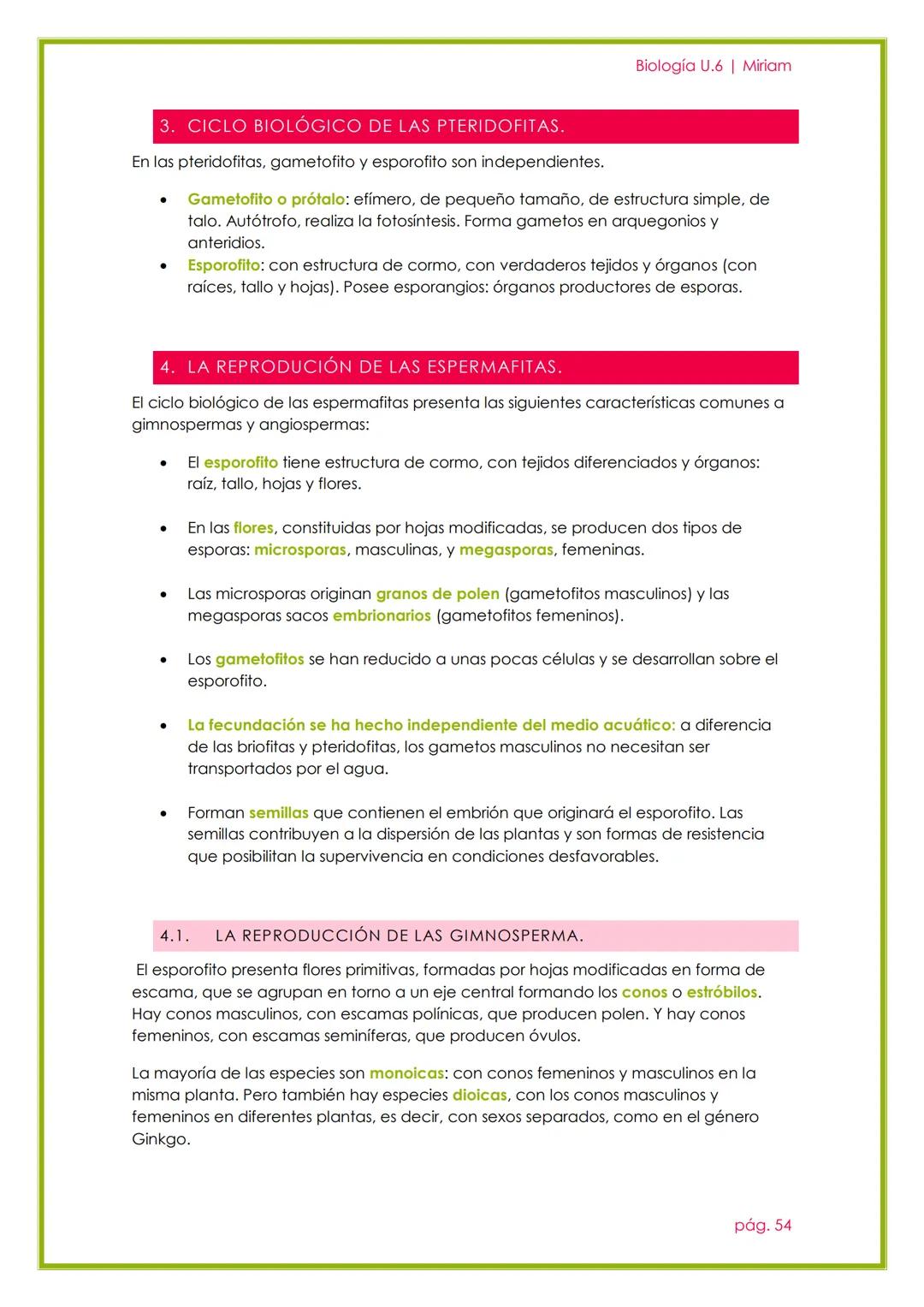 # Biología U.6 | Miriam

# LA REPRODUCCIÓN EN
# LAS PLANTAS

UNIDAD 5

pág. 51 --- OCR Start ---
Biología U.6 | Miriam
1. REPRODUCCIÓN ASEXU