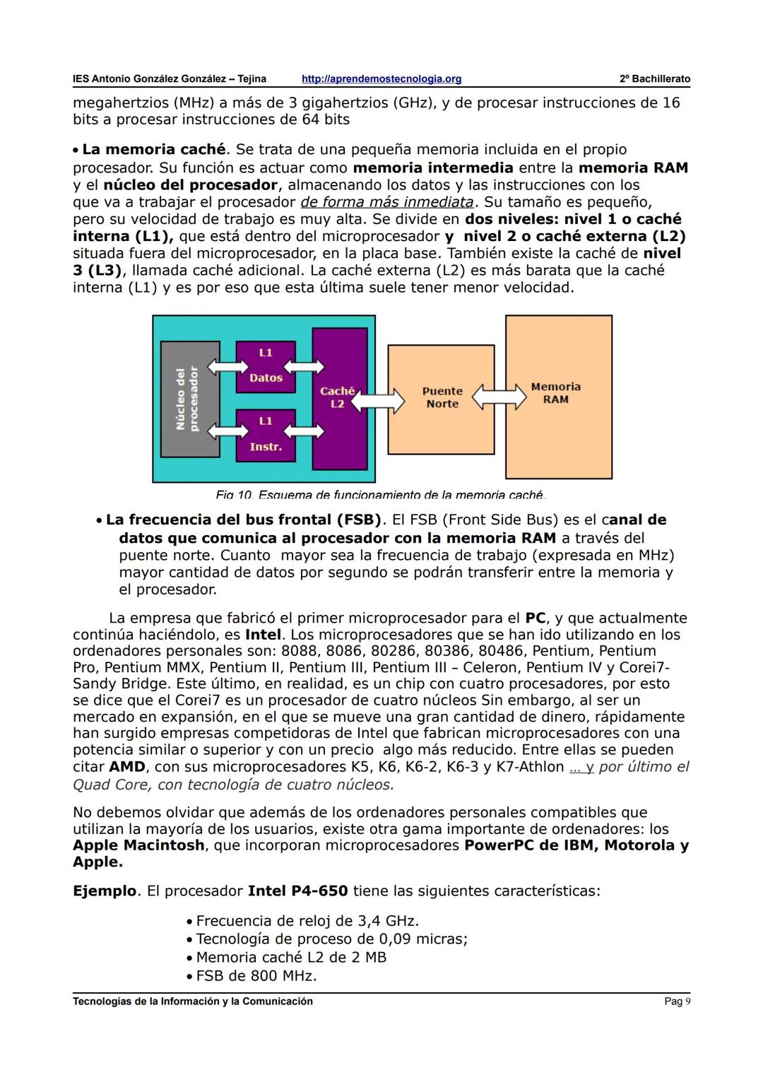 IES Antonio González González - Tejina
2º Bachillerato
ARQUITECTURA Y FUNCIONAMIENTO DEL ORDENADOR: Parte A
1. FUNCIONAMIENTO BÁSICO DEL ORD
