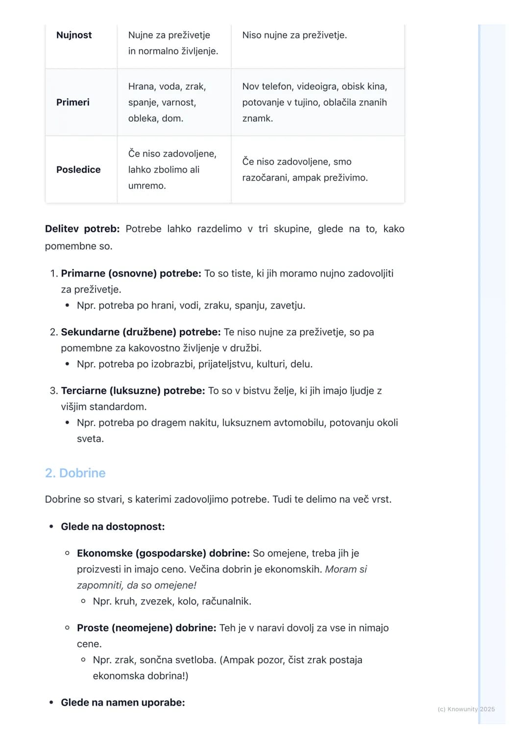 # Osnovni ekonomski pojmi
(potrebe, dobrine, storitve)

Uvod v osnovne ekonomske pojme

Vsi ljudje imamo potrebe in želje. Da bi jih zadovol