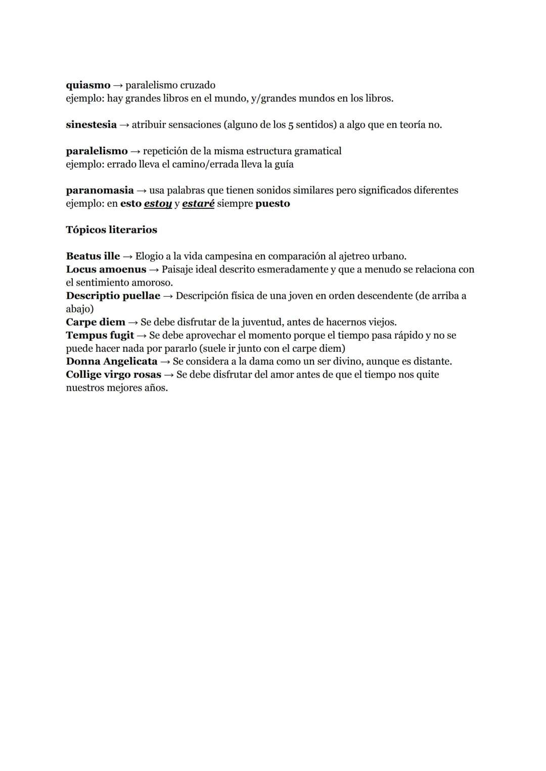 Figuras retóricas
metáfora → comparación entre dos términos donde un término es real y el otro imaginario
y que tienen una relación de semej