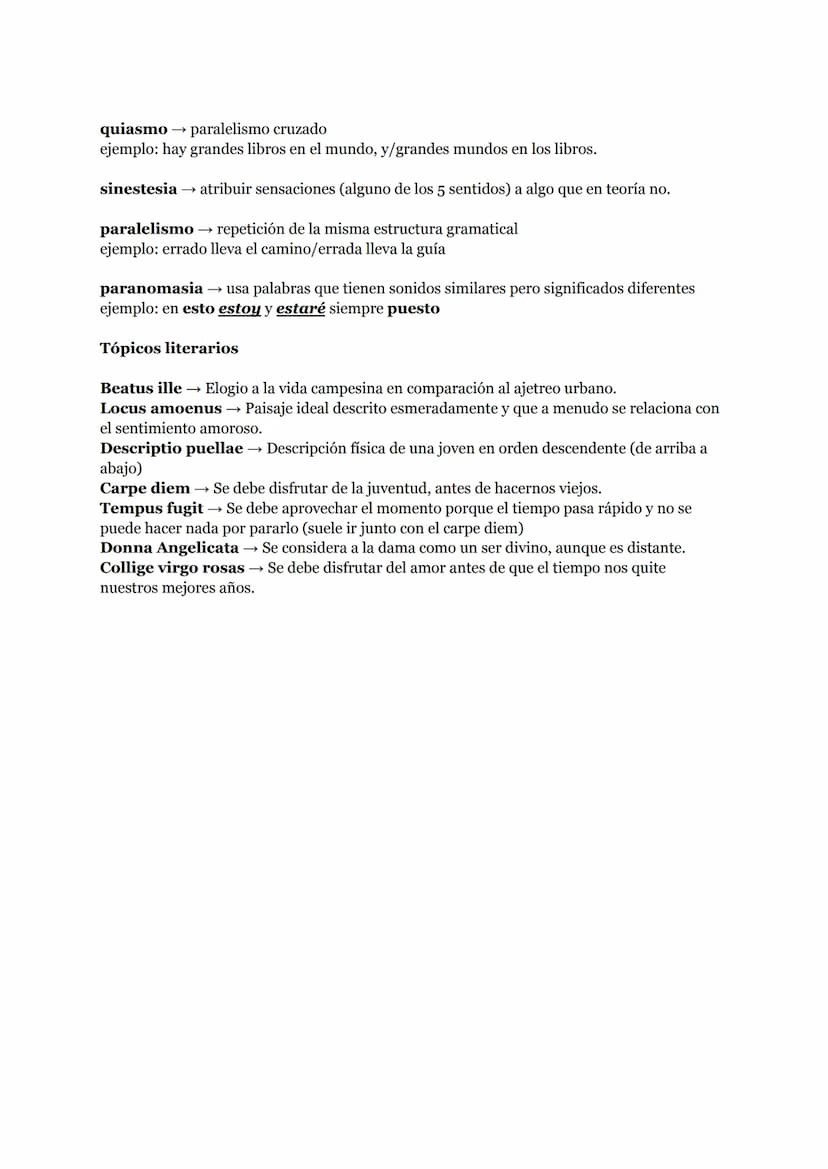 Figuras retóricas
metáfora → comparación entre dos términos donde un término es real y el otro imaginario
y que tienen una relación de semej