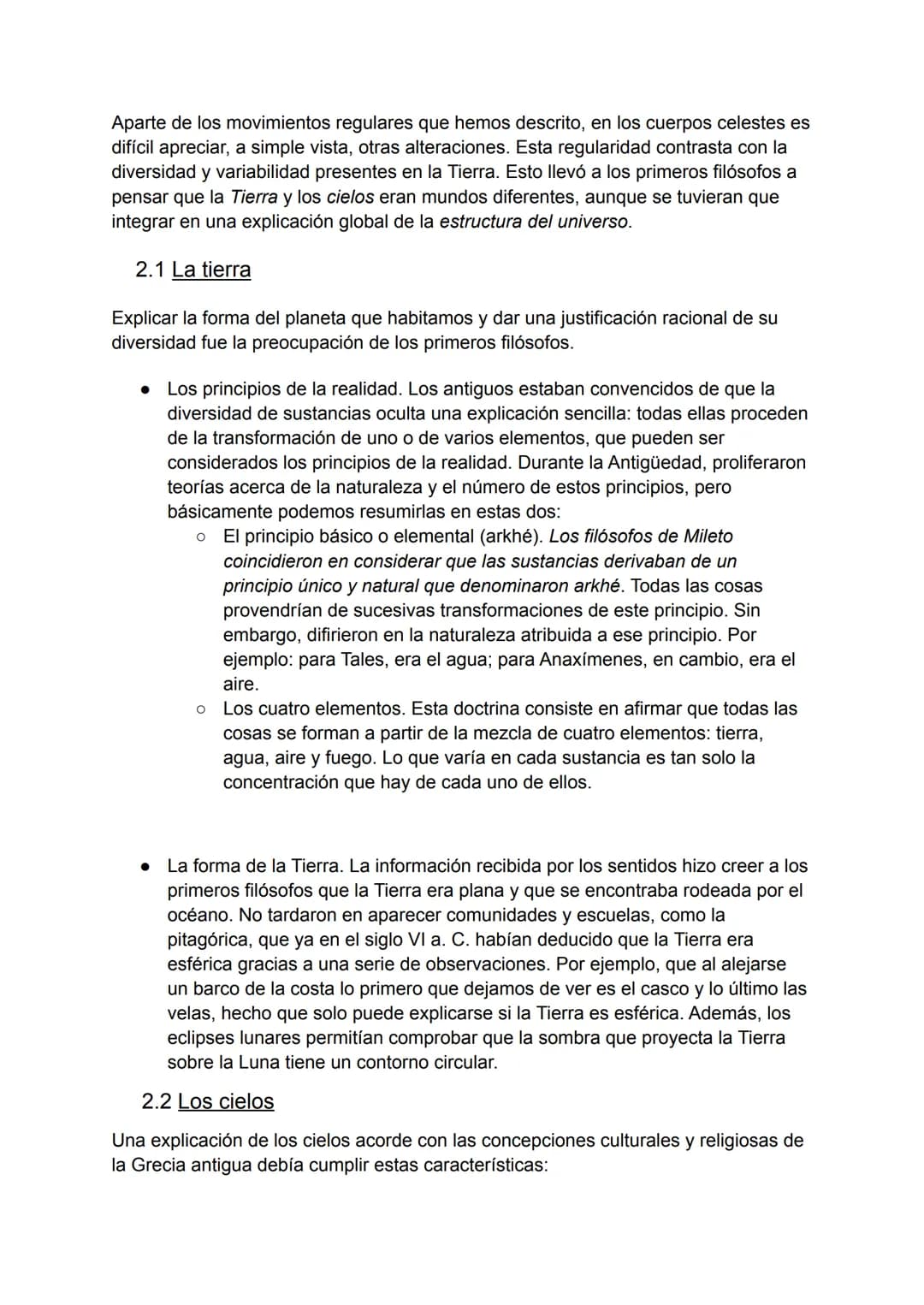 1. La filosofía de la naturaleza
Los primeros filósofos occidentales que iniciaron el paso del mito al logos,
maravillados ante la gran dive