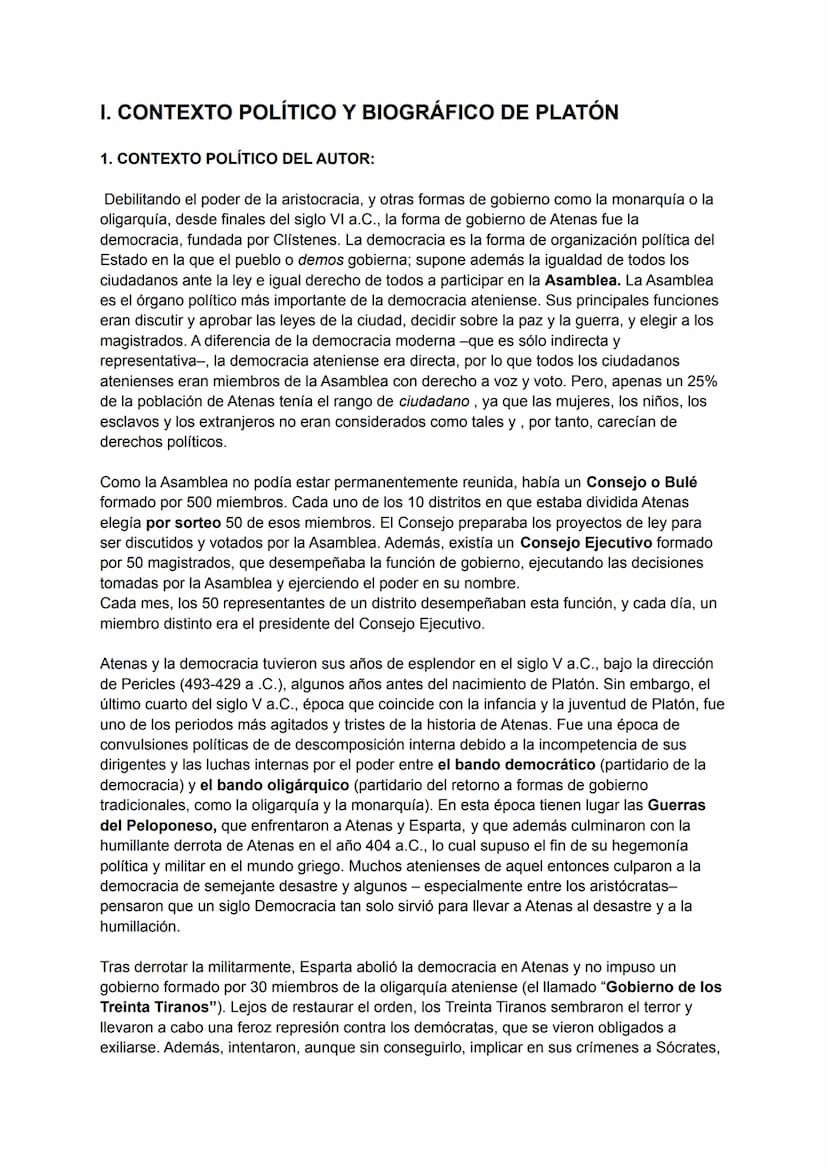 
<h2 id="contextopolticodelautor">Contexto Político del Autor</h2>
<p>La democracia fue la forma de gobierno en Atenas desde finales del sig