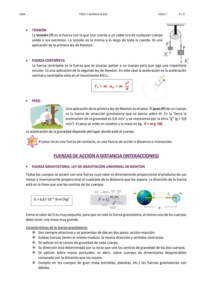 
<p>Una fuerza es una magnitud vectorial (F) ya que su efecto no depende solo de su valor, sino también de la dirección y el sentido en vect