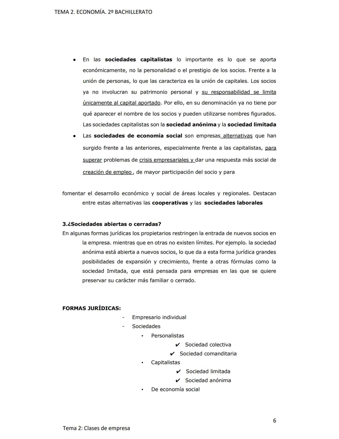 TEMA 2. ECONOMÍA. 2º BACHILLERATO
TEMA 2: CLASES Y FORMAS DE EMPRESA
1.
CRITERIOS DE CLASIFICACIÓN DE LAS EMPRESAS
Las empresas son muy dife