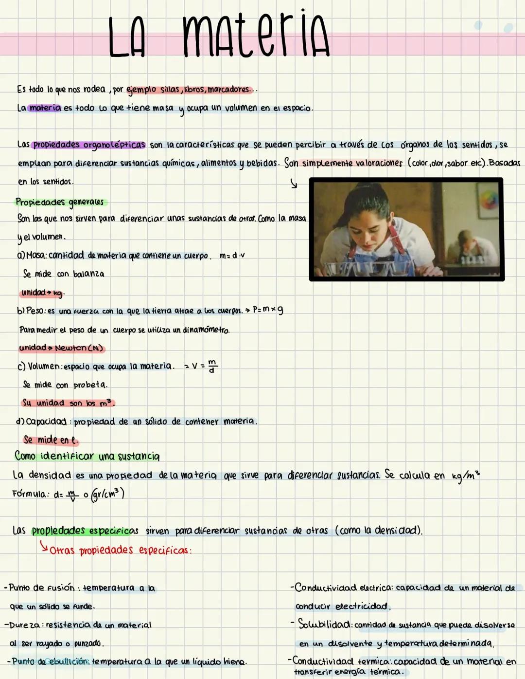 propiedades de la materia