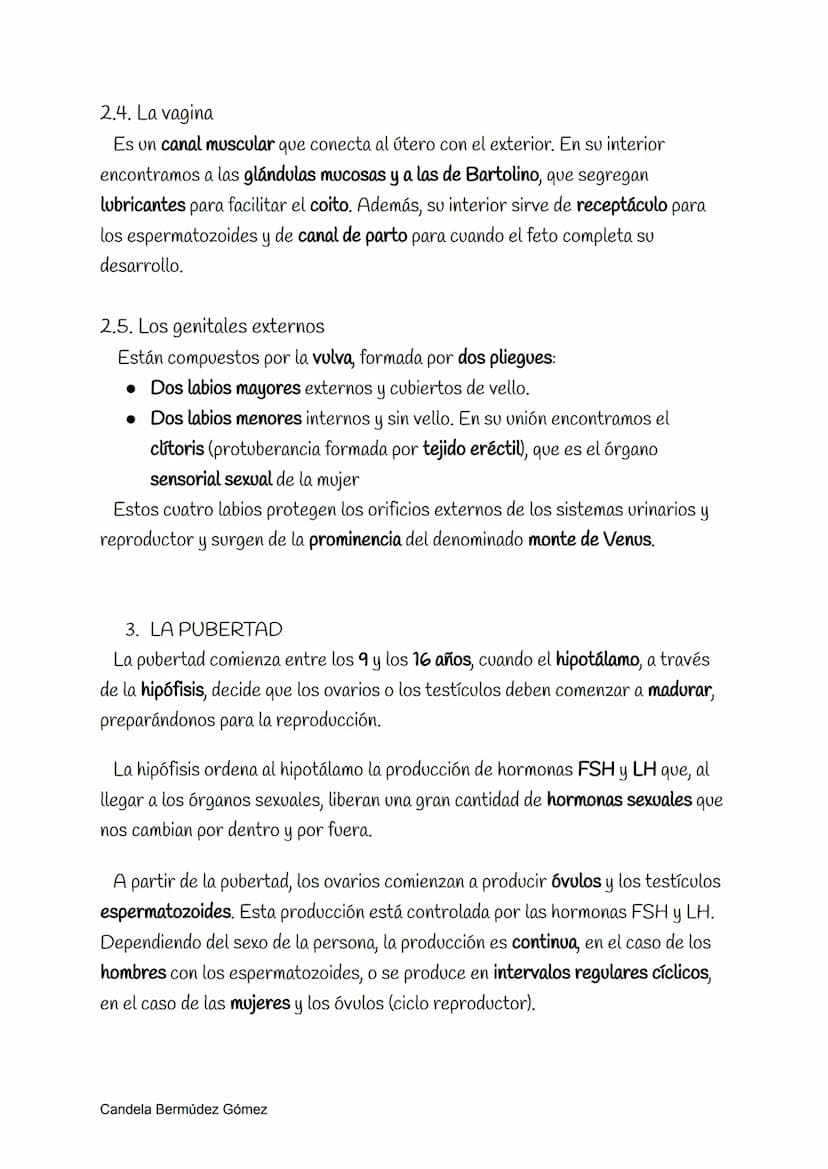 Reproducción
La reproducción sexual requiere los órganos reproductores de diferente sexo,
es decir, el de un hombre y una mujer; y sus célul