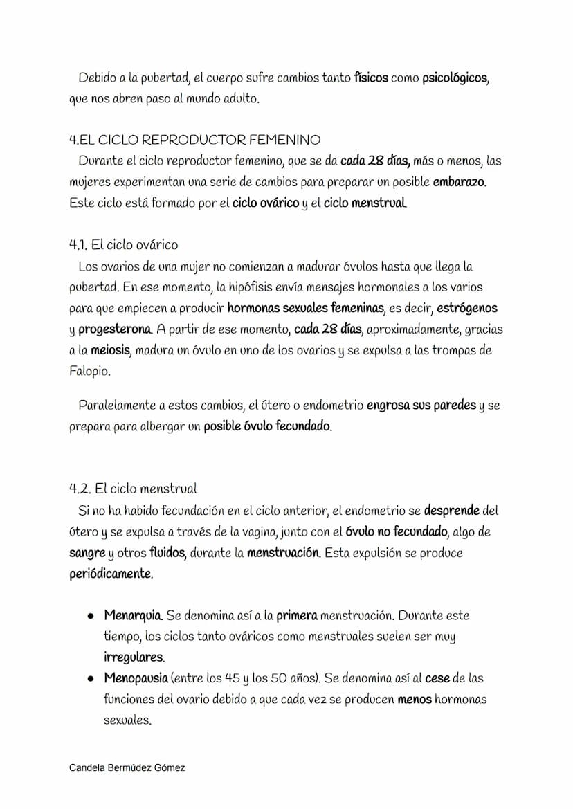 Reproducción
La reproducción sexual requiere los órganos reproductores de diferente sexo,
es decir, el de un hombre y una mujer; y sus célul
