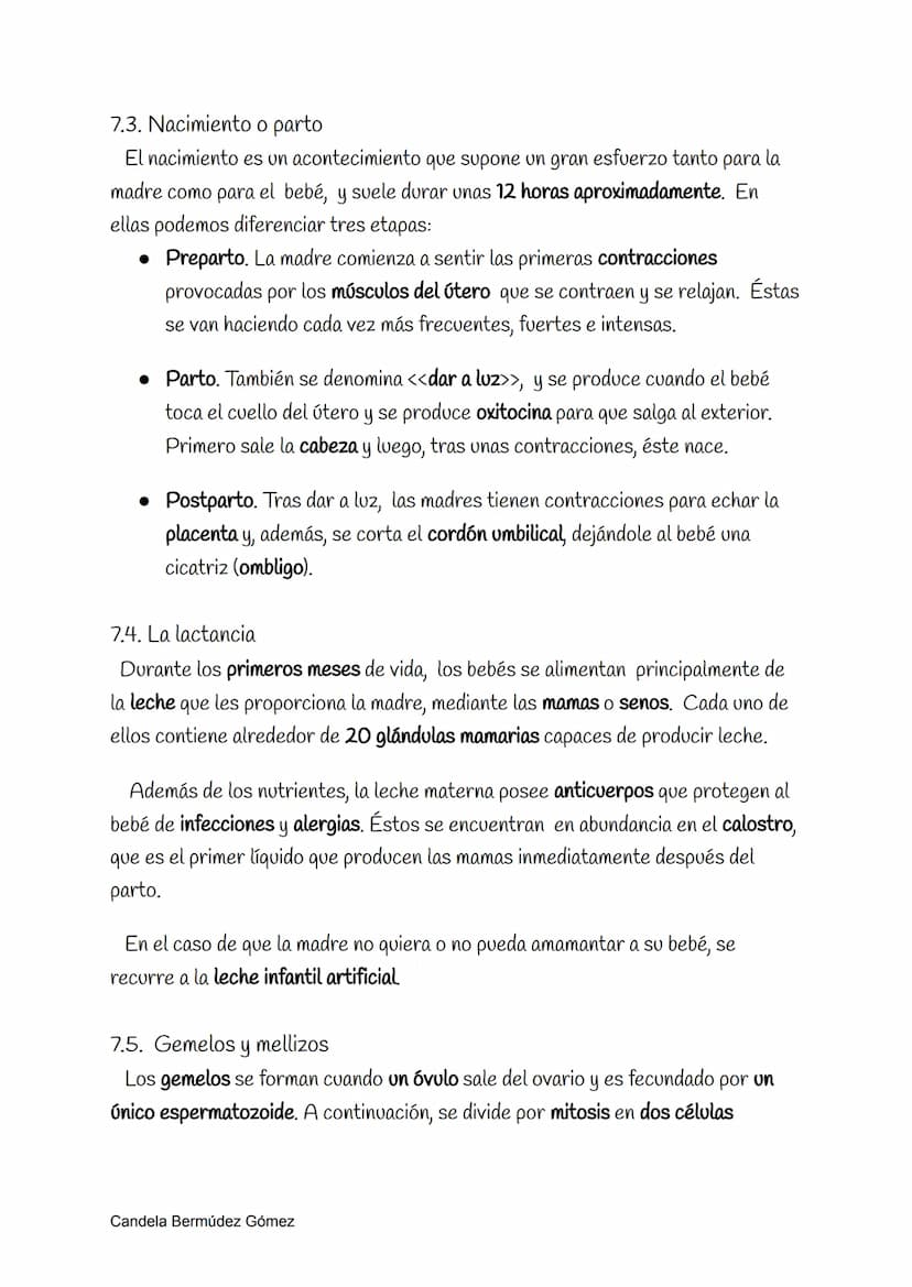 Reproducción
La reproducción sexual requiere los órganos reproductores de diferente sexo,
es decir, el de un hombre y una mujer; y sus célul