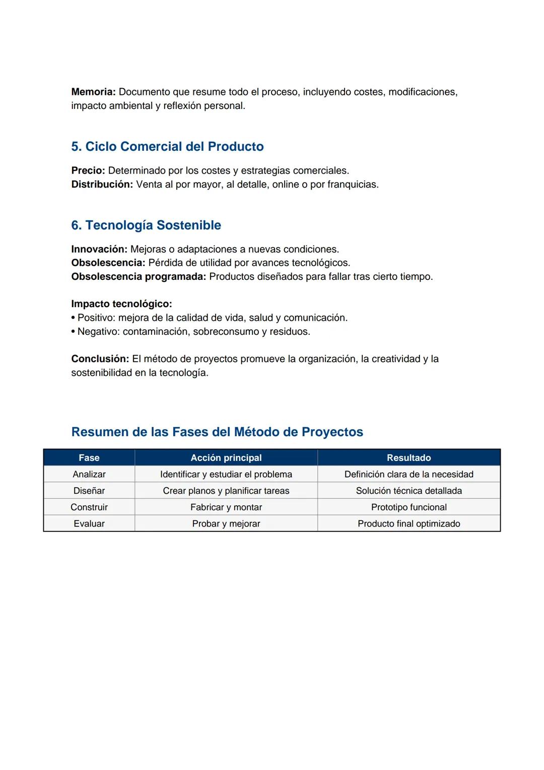 # MÉTODO DE PROYECTOS EN TECNOLOGÍA

1. Fases del Método de Proyectos

A. Analizar
* Identificación de problemas o necesidades.
* Investigac