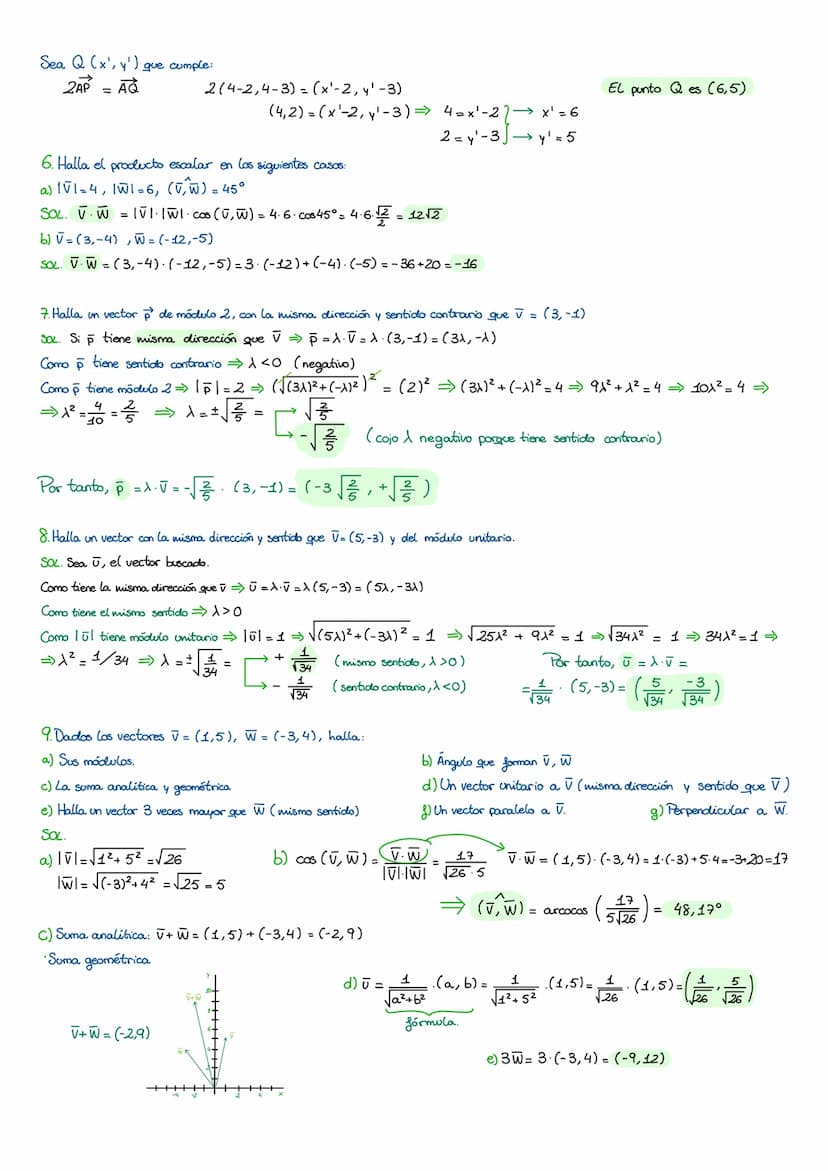 
<h2 id="vectores">Vectores</h2>
<p>Un vector fijo se caracteriza por:</p>
<ul>
<li>Punto de aplicación (A)</li>
<li>Dirección (Recta sobre 