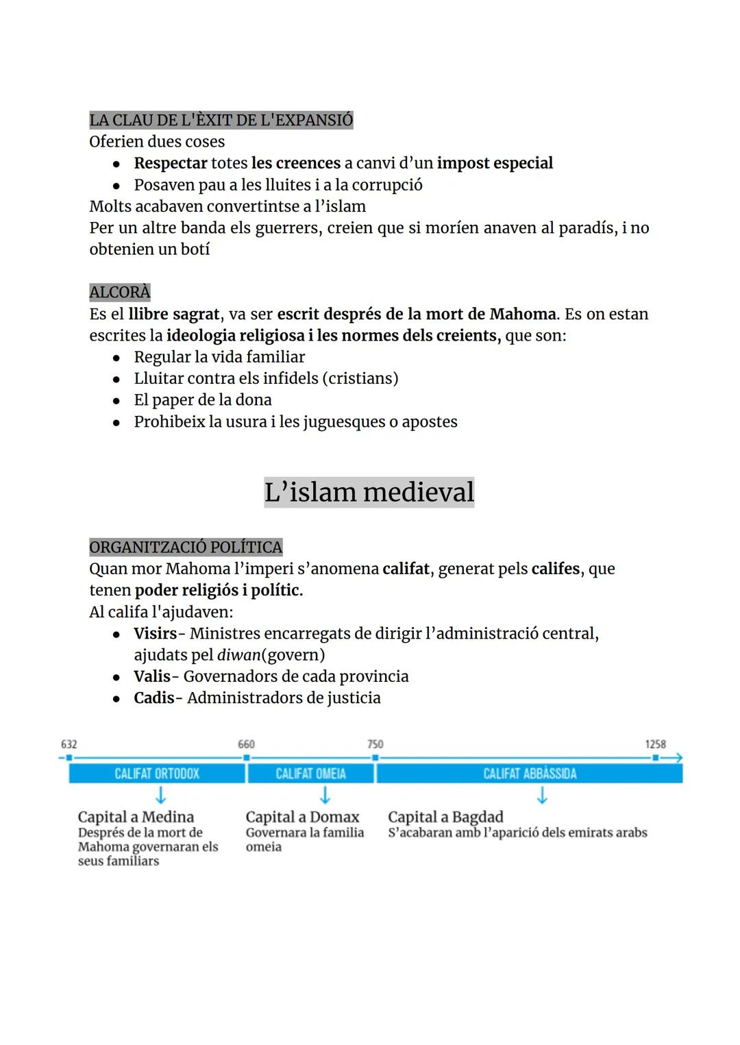 INTRODUCCIÓ
-S.VII- La península Arábica estava habitada per tres tribus enfrontades
entre si. Eren:
●
De religió politeista
Eren nòmades i 