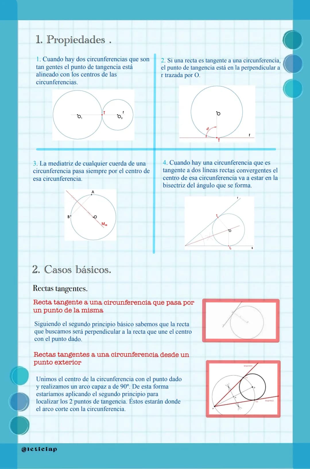 Dibujo Técnico
Tema 3: tangencias
2º Bachillerato
Yanira
MM
Vega 1. Propiedades.
1. Cuando hay dos circunferencias que son
tan gentes el pun