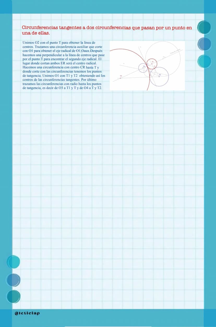 Dibujo Técnico
Tema 3: tangencias
2º Bachillerato
Yanira
MM
Vega 1. Propiedades.
1. Cuando hay dos circunferencias que son
tan gentes el pun
