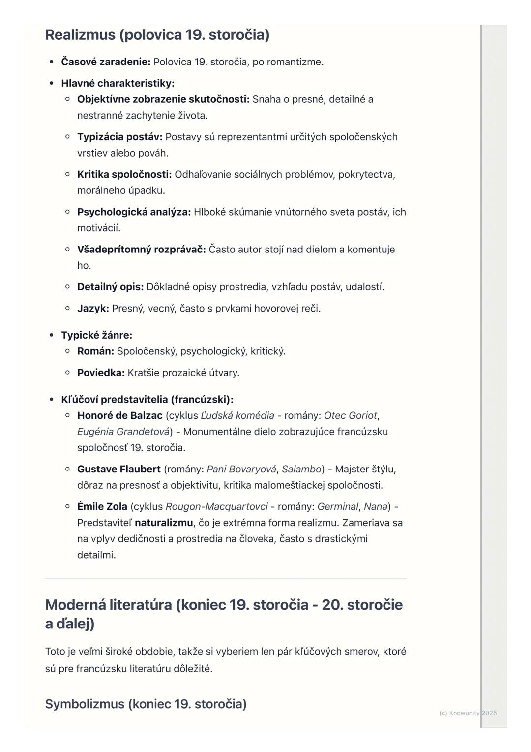 # Prehľad literárnych období a
žánrov

1. Prehľad a úvod do literárnych období

Je dôležité pochopiť, že literatúra sa nevyvíjala izolovane,