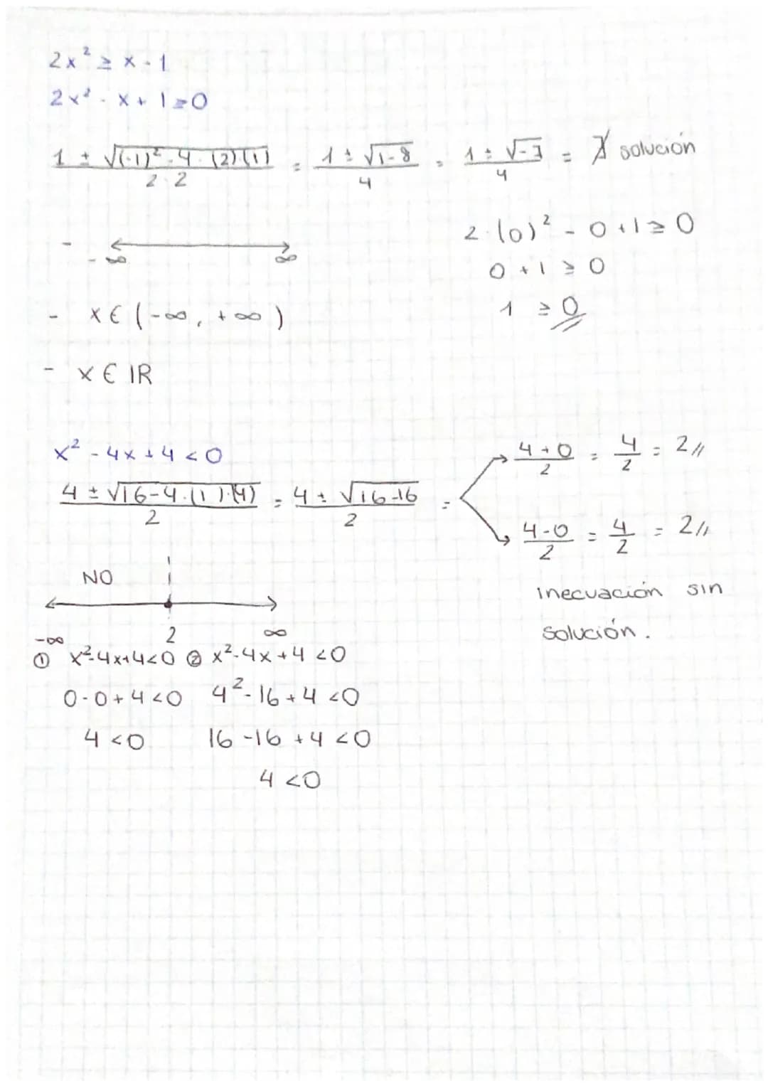 INECUACIÓN
- Se iguala a 0
- Se aplica la fórmula (- b ± √b² - 4ac )
23
x²+x-6≤0
x² + x
X₁ = 3
:
X₂ = -2
-6=0
- 1 ± √ √ 1²-4-166) = 1 + √₁ +