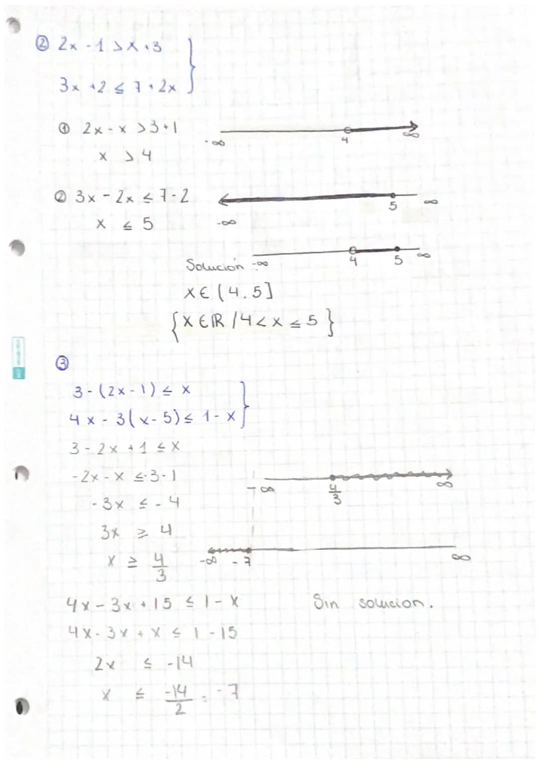INECUACIÓN
- Se iguala a 0
- Se aplica la fórmula (- b ± √b² - 4ac )
23
x²+x-6≤0
x² + x
X₁ = 3
:
X₂ = -2
-6=0
- 1 ± √ √ 1²-4-166) = 1 + √₁ +
