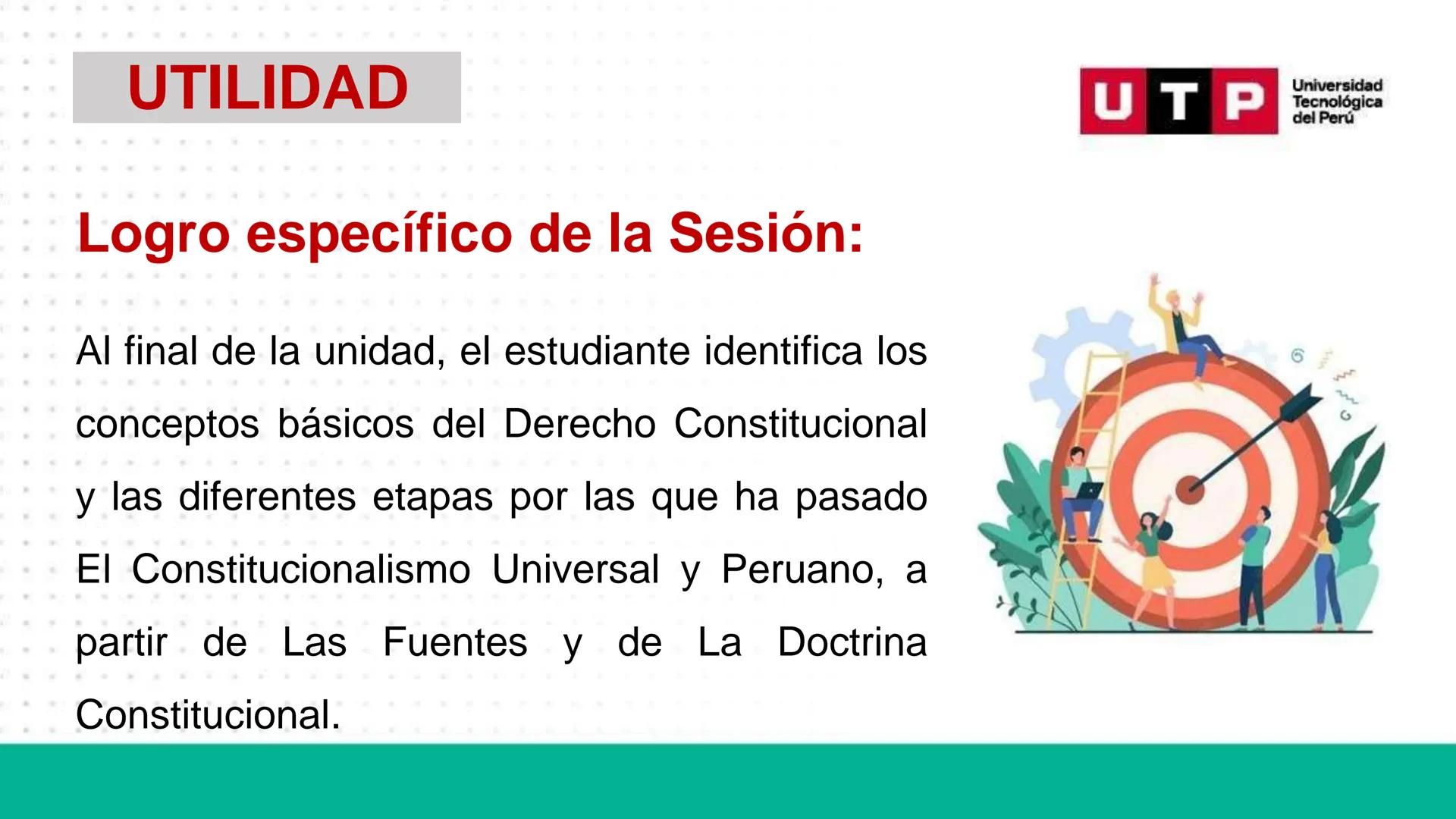 ## DERECHO CONSTITUCIONAL

MAG. José Tataje Espino

SESIÓN 1:

EL DERECHO CONSTITUCIONAL: CONCEPTO, OBJETO DE ESTUDIO, FINALIDAD
E IMPORTANC