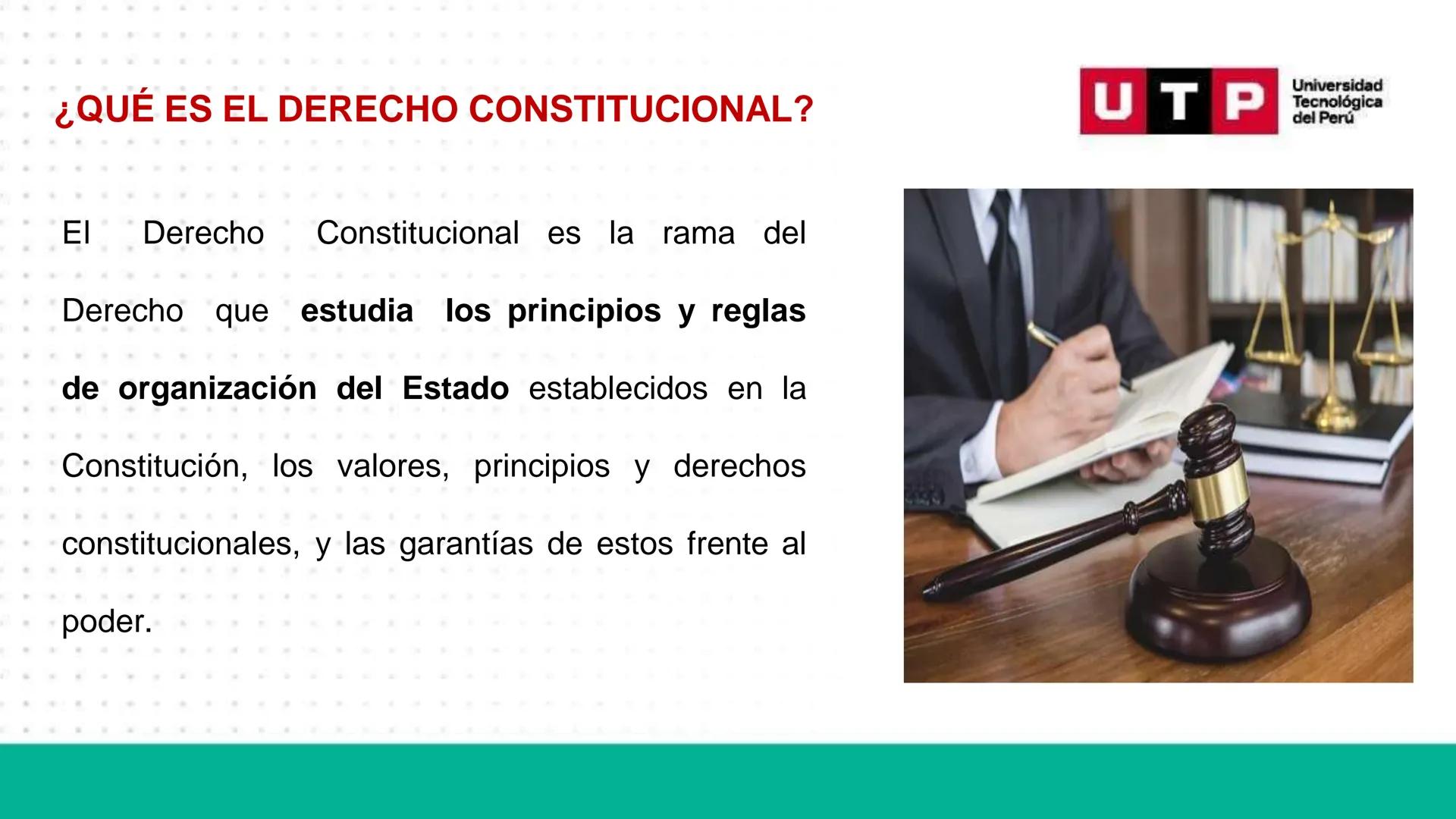 ## DERECHO CONSTITUCIONAL

MAG. José Tataje Espino

SESIÓN 1:

EL DERECHO CONSTITUCIONAL: CONCEPTO, OBJETO DE ESTUDIO, FINALIDAD
E IMPORTANC