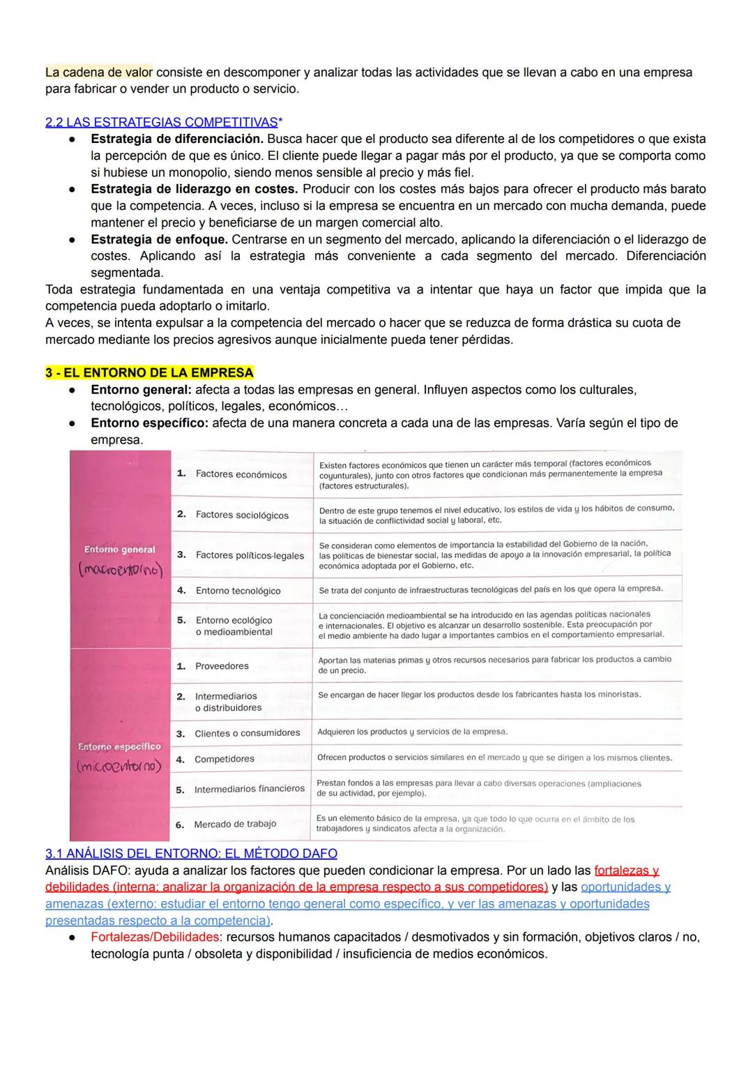 # ECONOMÍA U3: ESTRATEGIA Y DESARROLLO EMPRESARIAL

1-LA ESTRATEGIA EMPRESARIAL

Estrategia: conjunto de decisiones que una empresa puede to