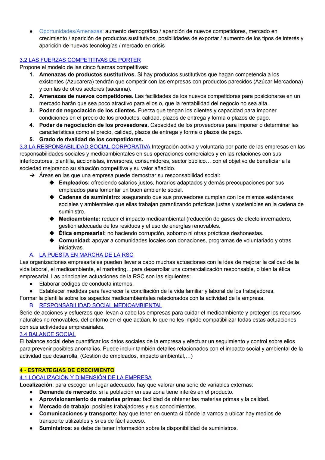 # ECONOMÍA U3: ESTRATEGIA Y DESARROLLO EMPRESARIAL

1-LA ESTRATEGIA EMPRESARIAL

Estrategia: conjunto de decisiones que una empresa puede to