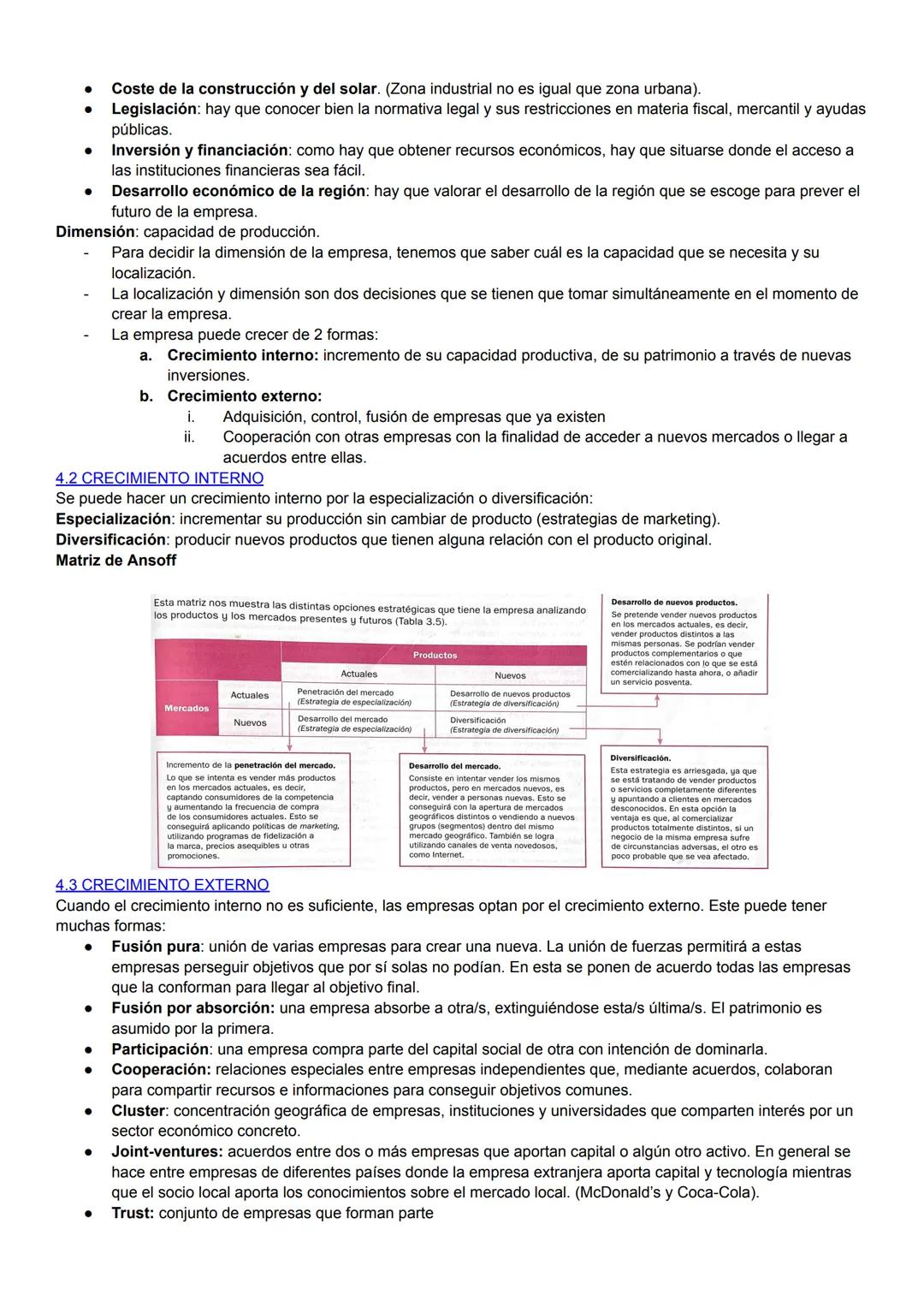 # ECONOMÍA U3: ESTRATEGIA Y DESARROLLO EMPRESARIAL

1-LA ESTRATEGIA EMPRESARIAL

Estrategia: conjunto de decisiones que una empresa puede to