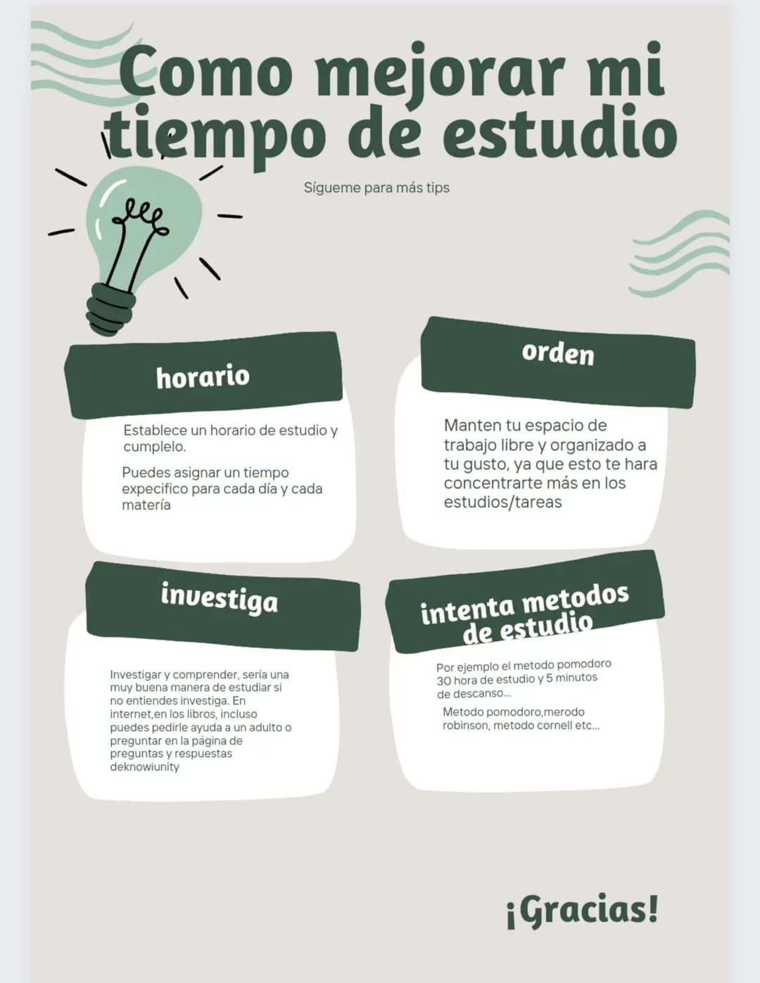 ¿Cómo mejorar mi tiempo de estudio con horarios y usar el método Pomodoro?