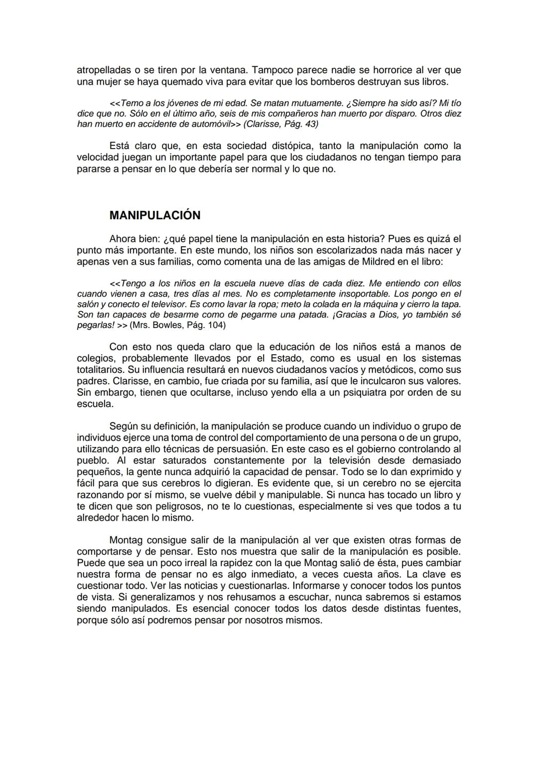 SÍNTESIS FAHRENHEIT 451
INTRODUCCIÓN
¿Imaginas un mundo en el cual esté prohibido leer? Tal vez a una persona ajena
a los libros crea que no