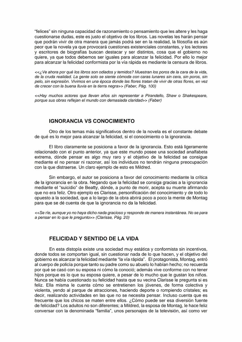 SÍNTESIS FAHRENHEIT 451
INTRODUCCIÓN
¿Imaginas un mundo en el cual esté prohibido leer? Tal vez a una persona ajena
a los libros crea que no
