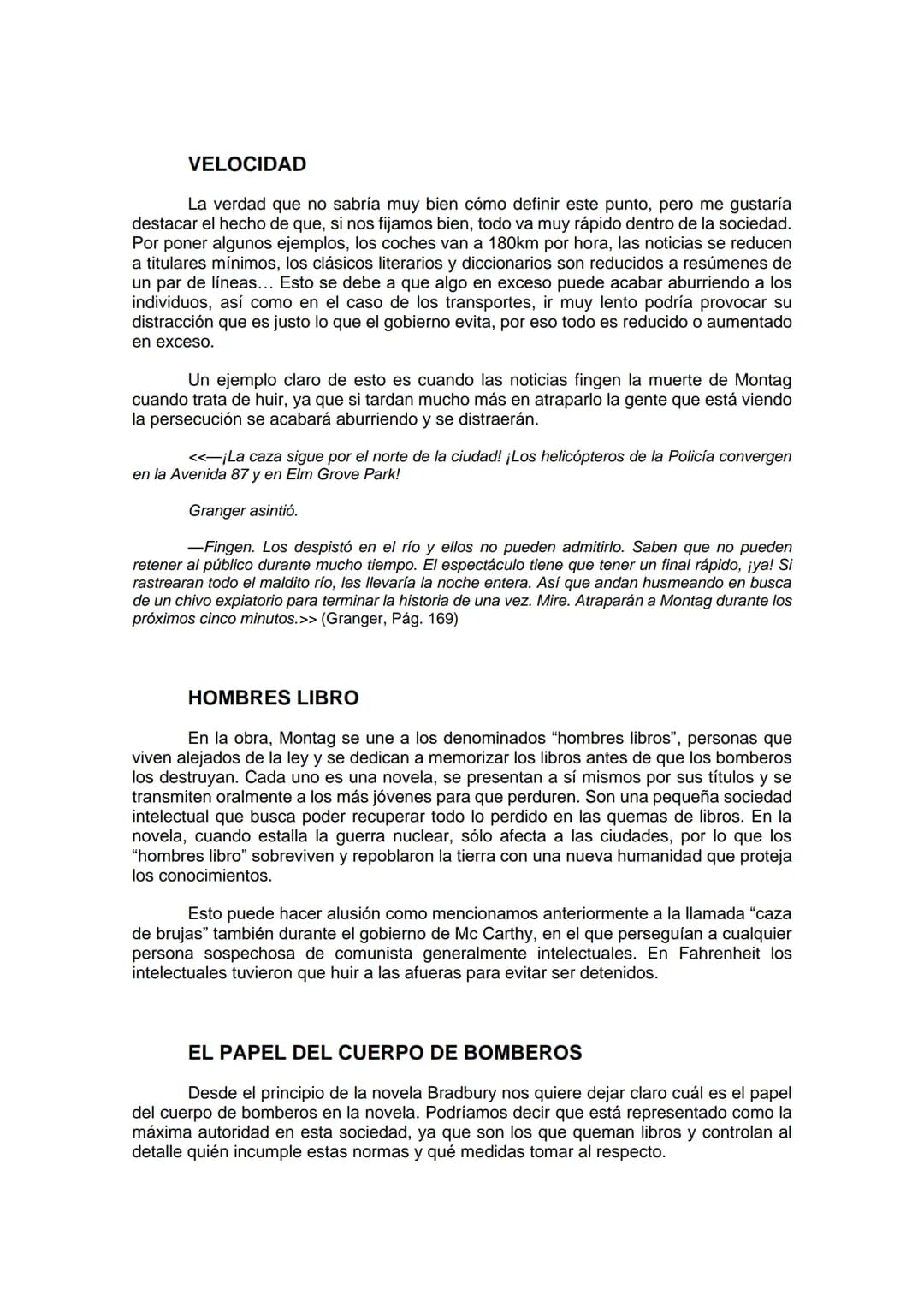 SÍNTESIS FAHRENHEIT 451
INTRODUCCIÓN
¿Imaginas un mundo en el cual esté prohibido leer? Tal vez a una persona ajena
a los libros crea que no