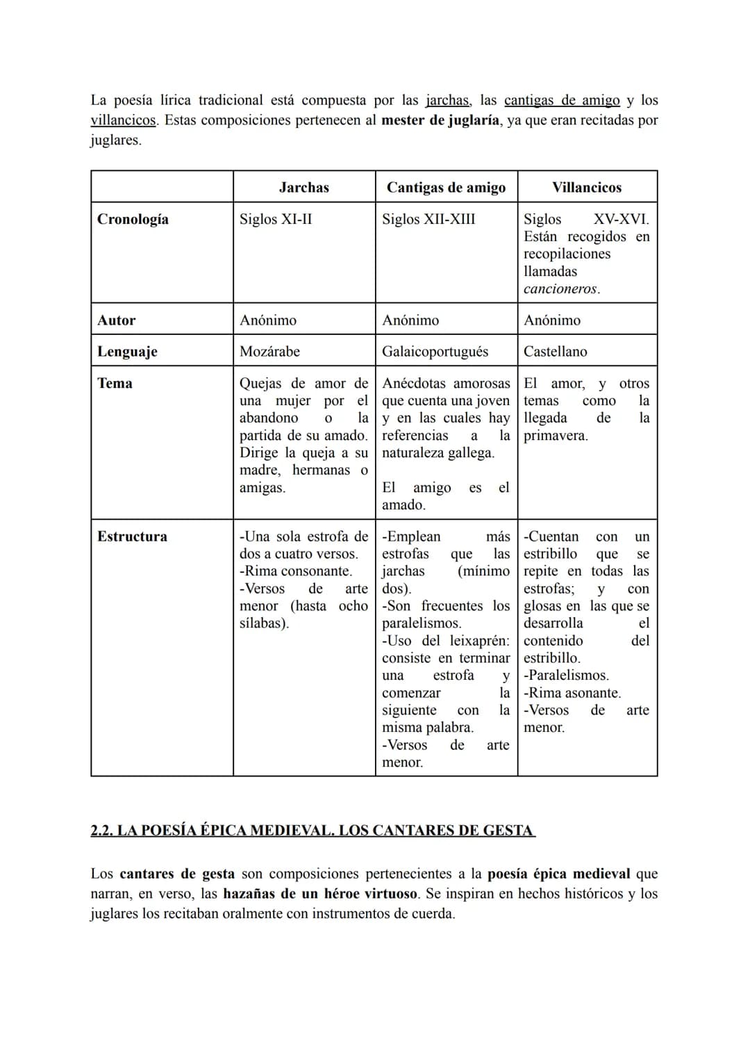 BLOQUE DE LITERATURA: LA EDAD MEDIA
1. CONTEXTO HISTÓRICO-CULTURAL
• Cronología: La Edad Media comienza en el año 472 (siglo V) y termina en