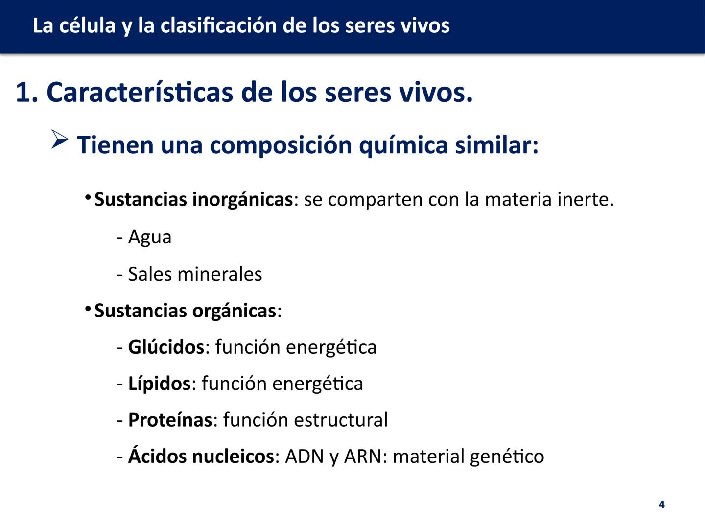 U.D. 1: LA CÉLULA Y LA
CLASIFICACIÓN DE LOS
SERES VIVOS
Biología y Geología --- OCR Start ---
La célula y la clasificación de los seres vivo