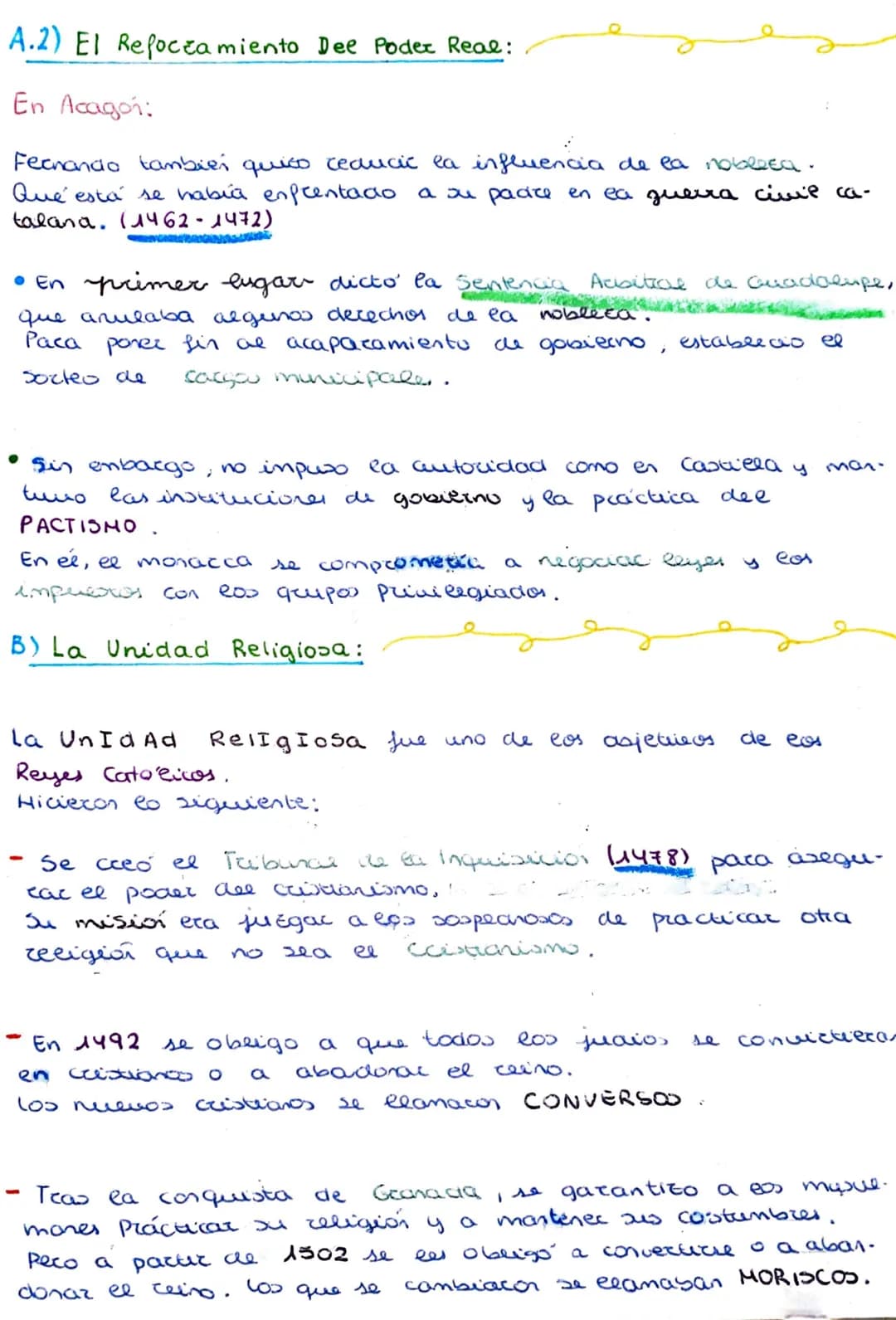 ¿Que
nueva monarquía crearon los Reyes Católicos?
Ducante ea Edad Media, la Península estaba dividida en 5 ceinos,
y entre ellos el Reino de