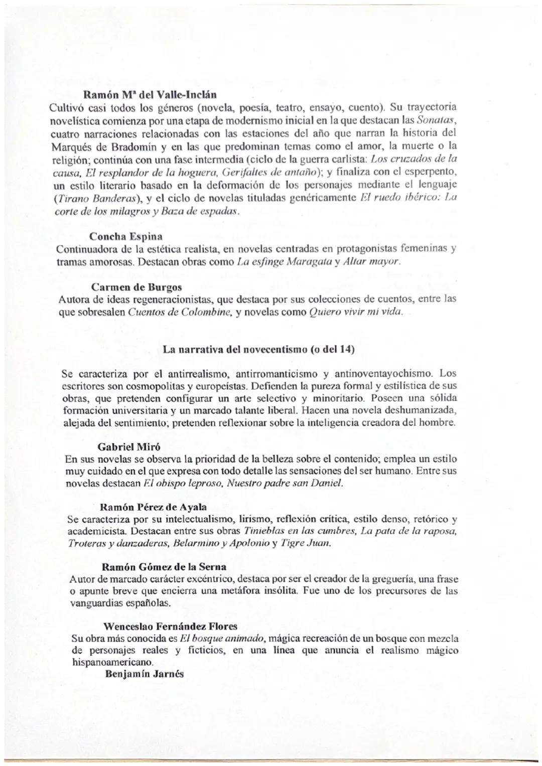 Tema 1: La novela española hasta 1939
La narrativa española que comprende el periodo entre 1898 y 1927 está marcada por
grandes transformaci