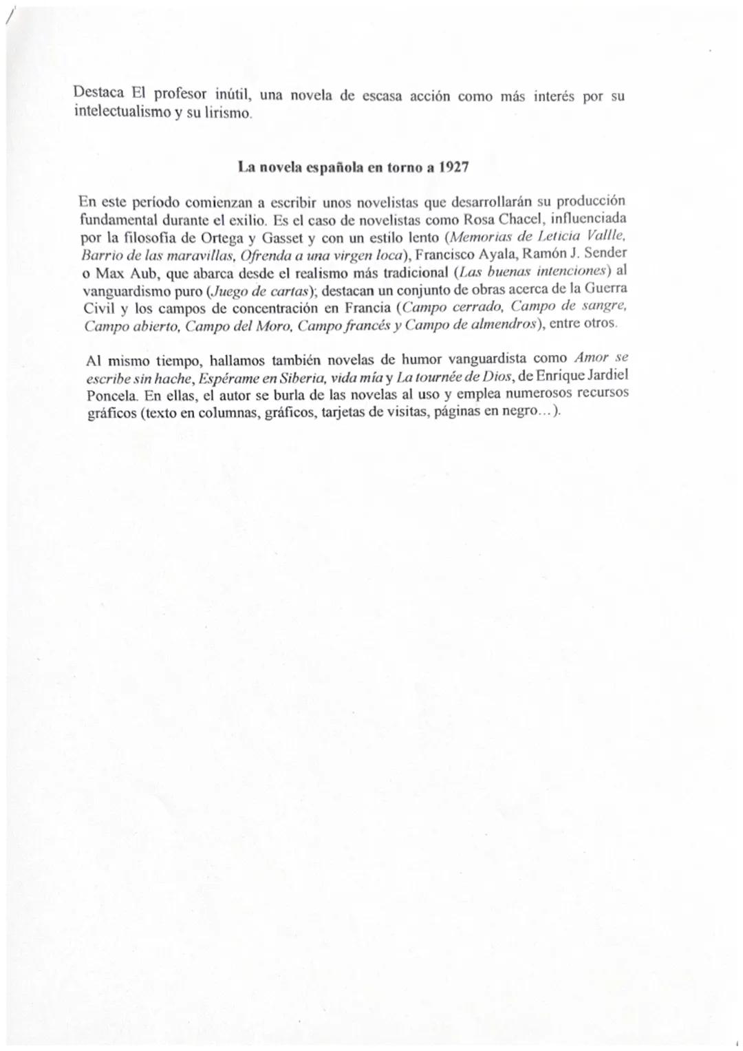 Tema 1: La novela española hasta 1939
La narrativa española que comprende el periodo entre 1898 y 1927 está marcada por
grandes transformaci