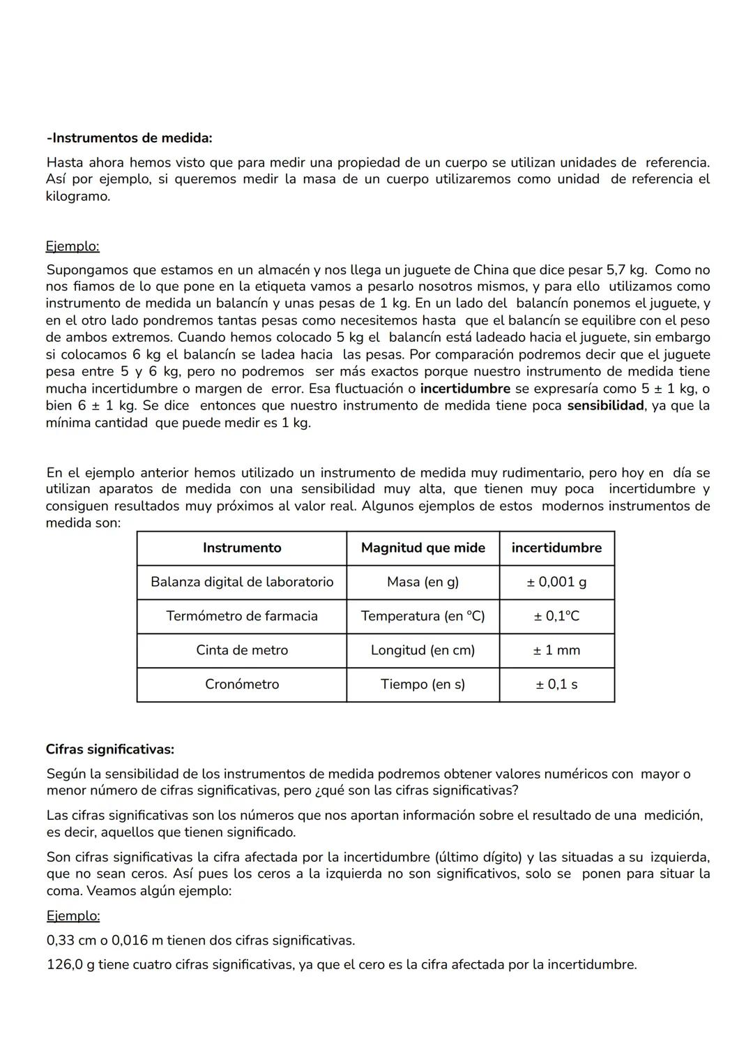 LA MEDIDA
-¿Qué es medir?
Medir es determinar una propiedad física de un cuerpo por comparación con una unidad establecida que
se toma como 