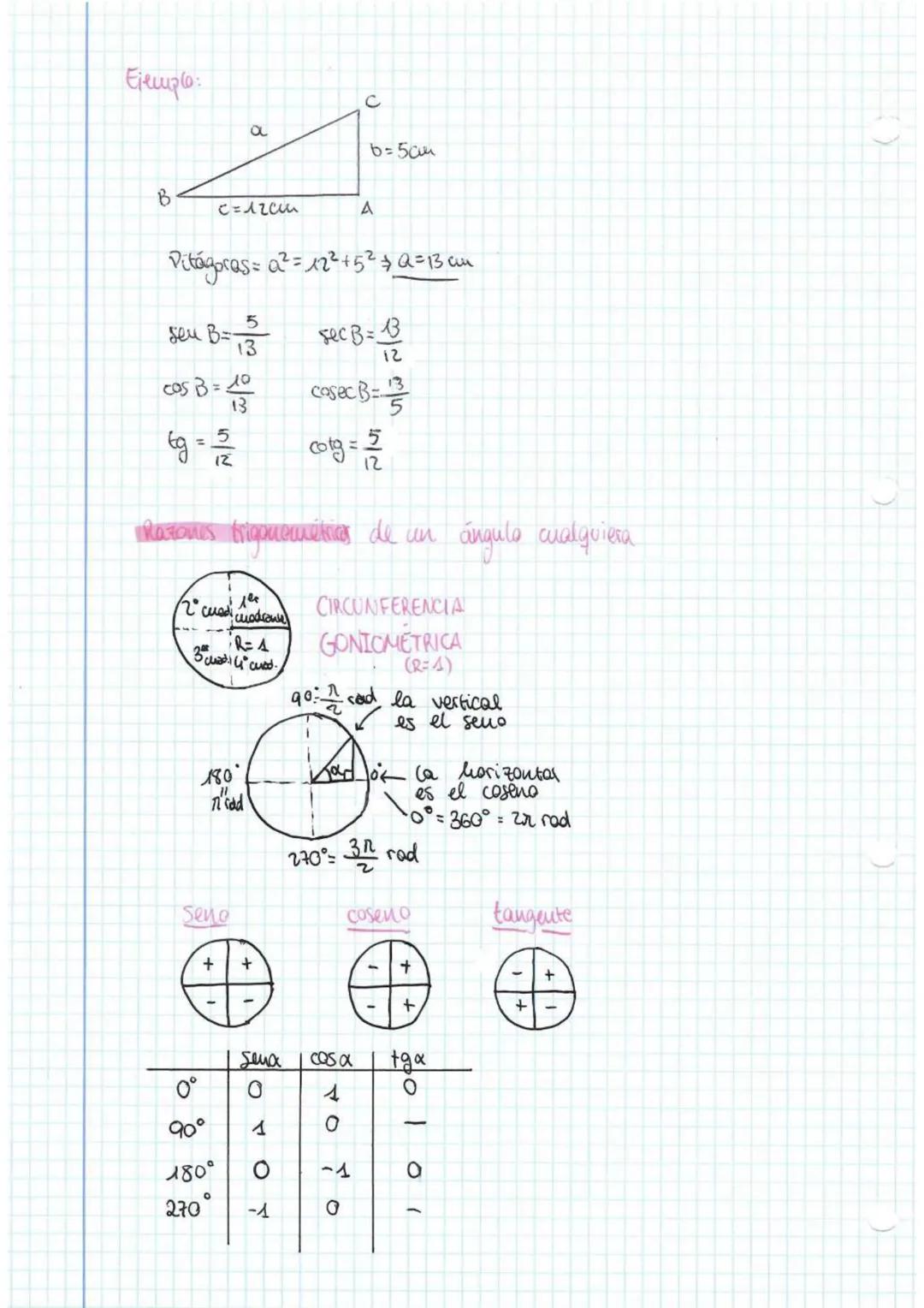 TEMAS 54 6
# trigonometría


35°

Grados sexagesimales

$
\pi rad = 180°$

Radianes
Es la medida del ángulo central de una circunferencia cu