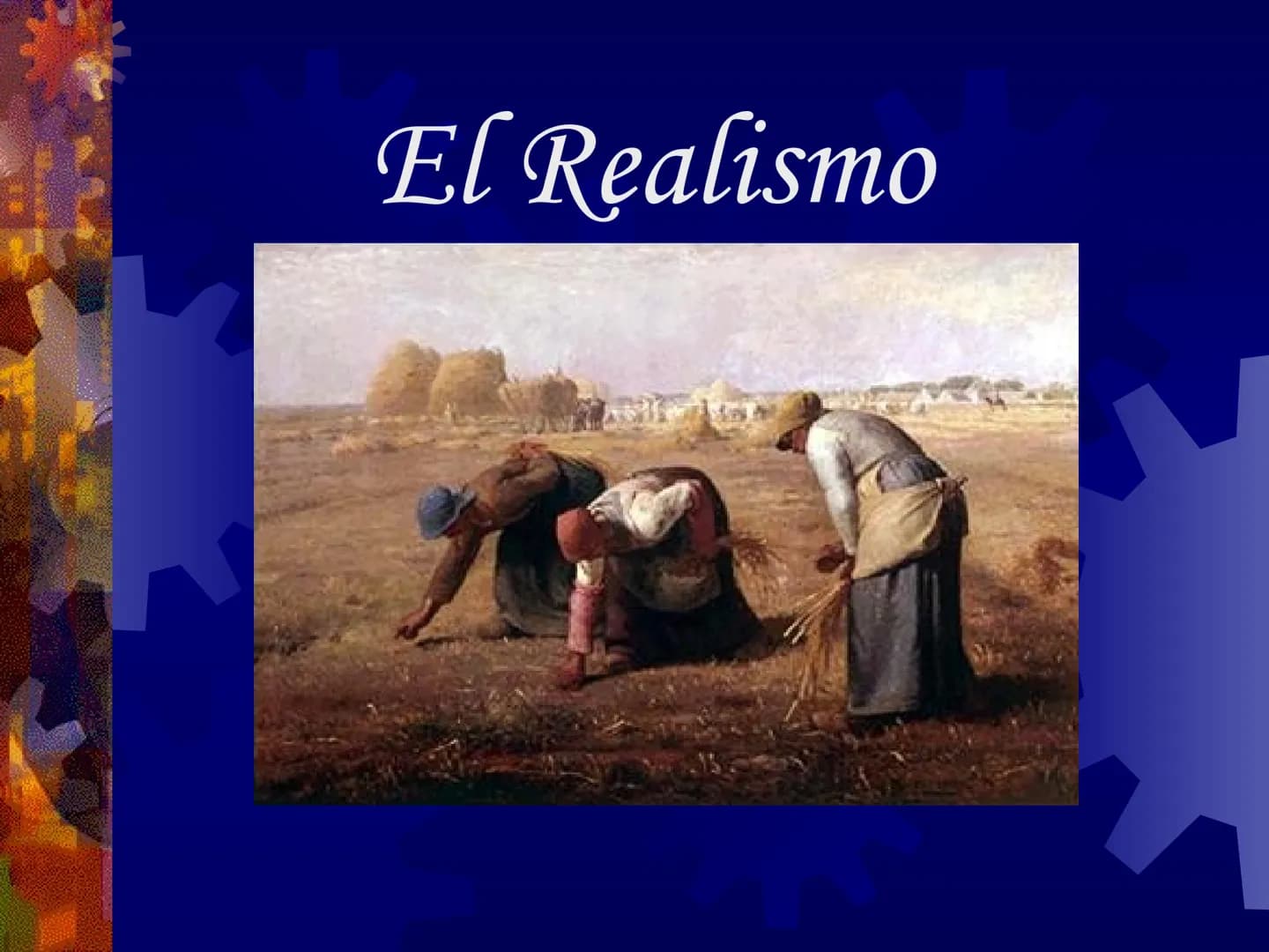 El Realismo Definición
➤ El Realismo fue un movimiento
artístico y literario que, durante la
segunda mitad del siglo XIX, pretendió
reflejar