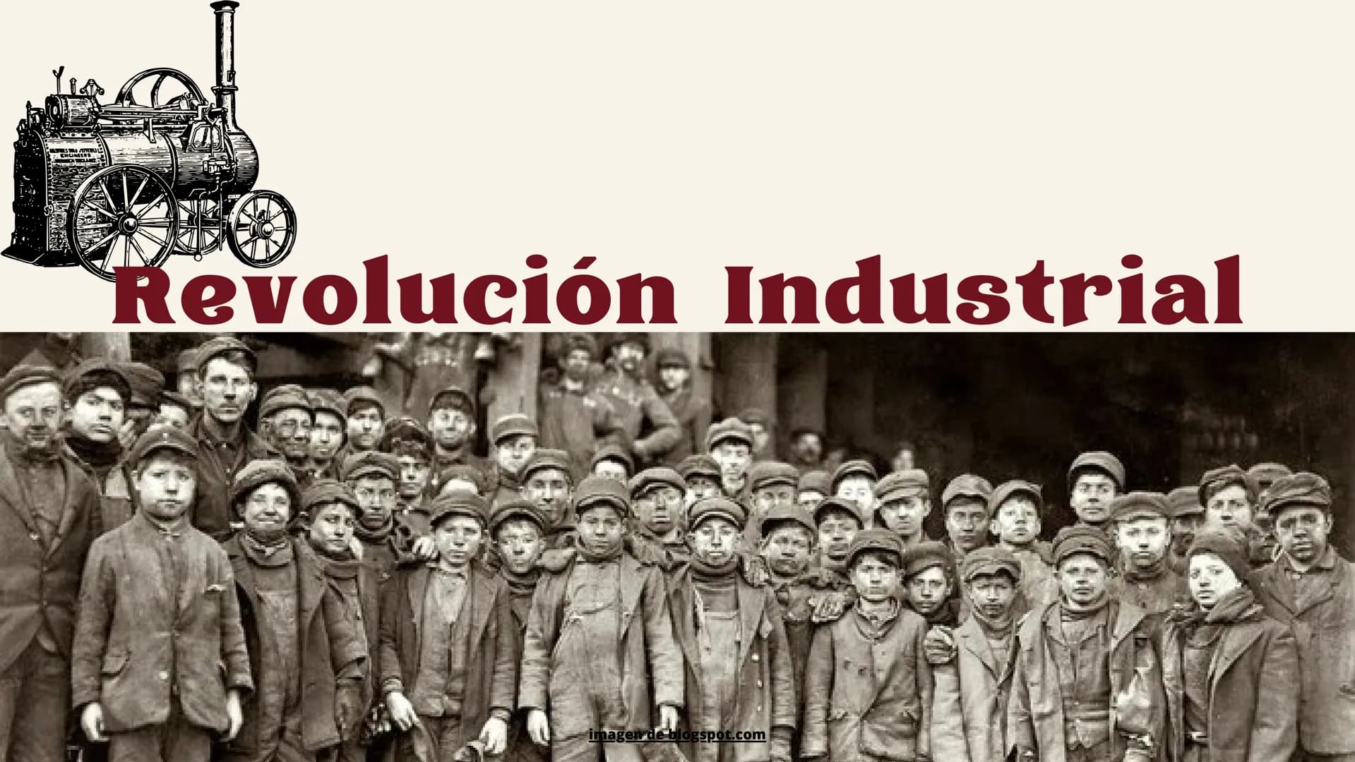 Revolución Industrial
imagen de blogspot.com Índice:
Definición
Contexto histórico
Causas, revoluciones implicadas
• Industrias y Fases
Soci
