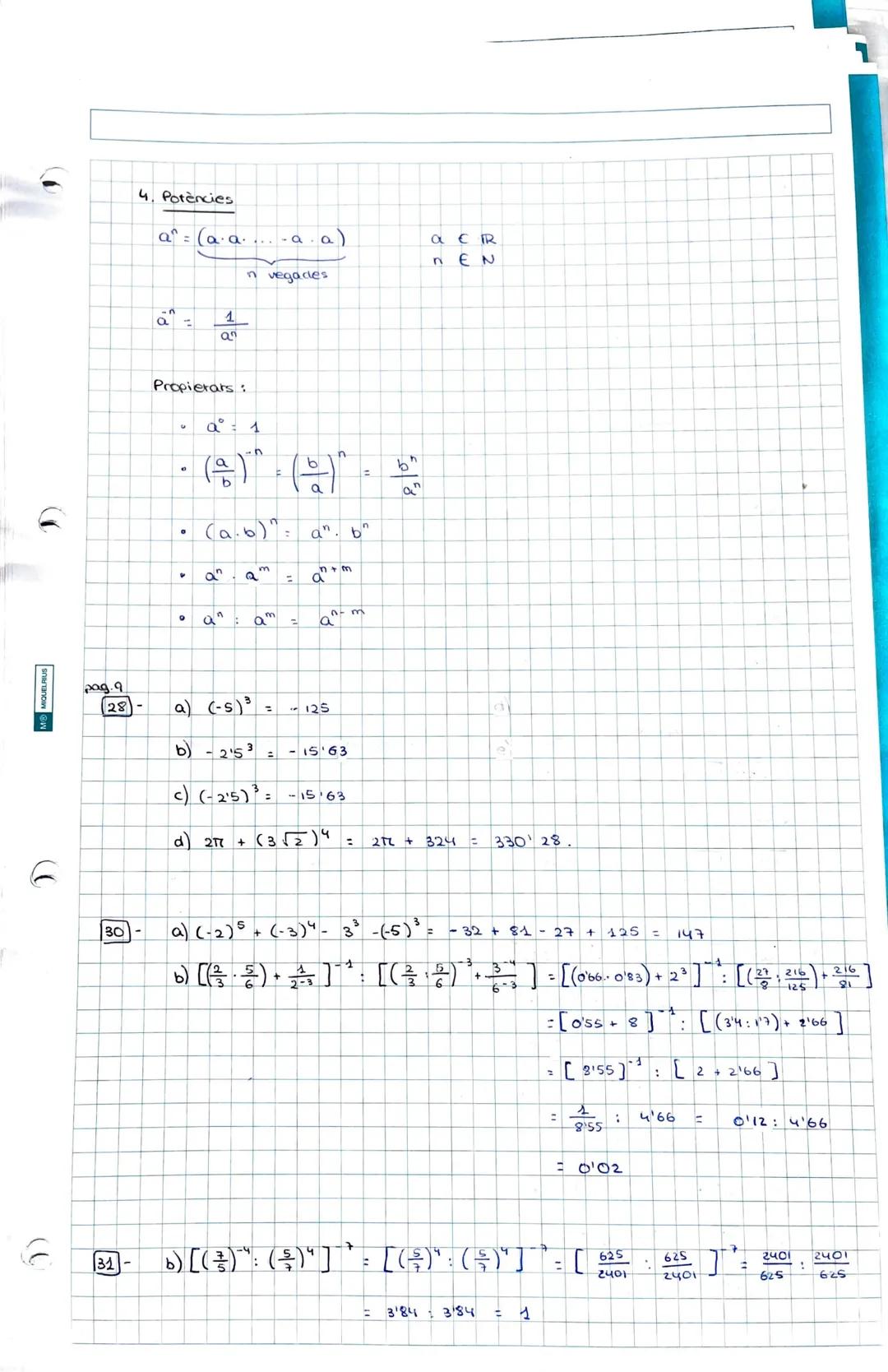 # 1. classigicació de nombres reals

Enters
(2)
Naturals
Zero: O
(N) (H

Racionals
(Q)
Enters negatius.

degimas puta pm 30
Racionals
Reals 