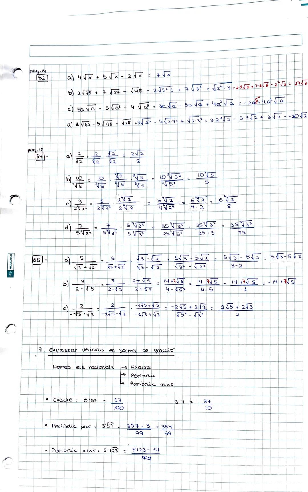 # 1. classigicació de nombres reals

Enters
(2)
Naturals
Zero: O
(N) (H

Racionals
(Q)
Enters negatius.

degimas puta pm 30
Racionals
Reals 