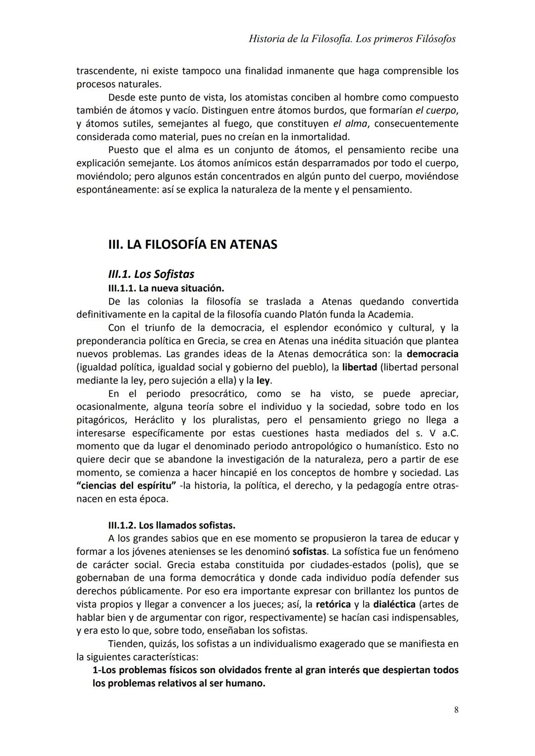 Historia de la Filosofia. Los primeros Filósofos
LOS PRIMEROS FILÓSOFOS
I. LOS ORÍGENES DE LA FILOSOFÍA OCCIDENTAL.
Durante mucho tiempo se 