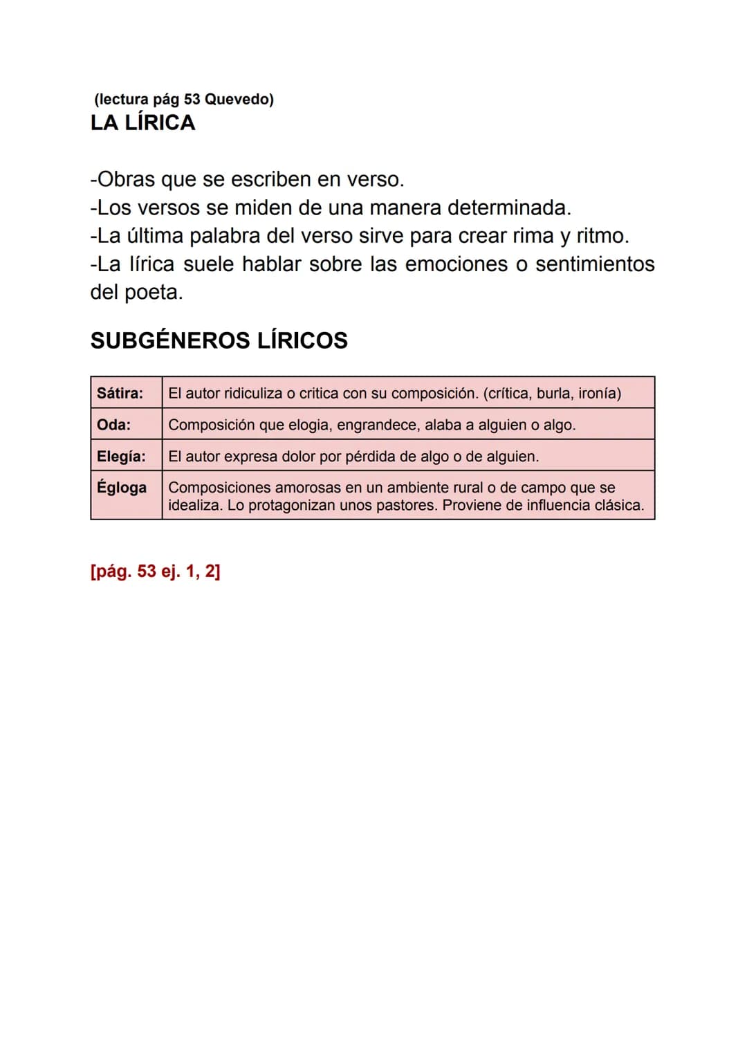 Libro I pág. 52-56
GÉNEROS LITERARIOS
En la literatura de todas las culturas nos encontramos siempre con tres
tipos de géneros literarios. A