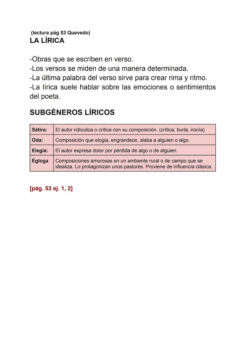 Libro I pág. 52-56
GÉNEROS LITERARIOS
En la literatura de todas las culturas nos encontramos siempre con tres
tipos de géneros literarios. A