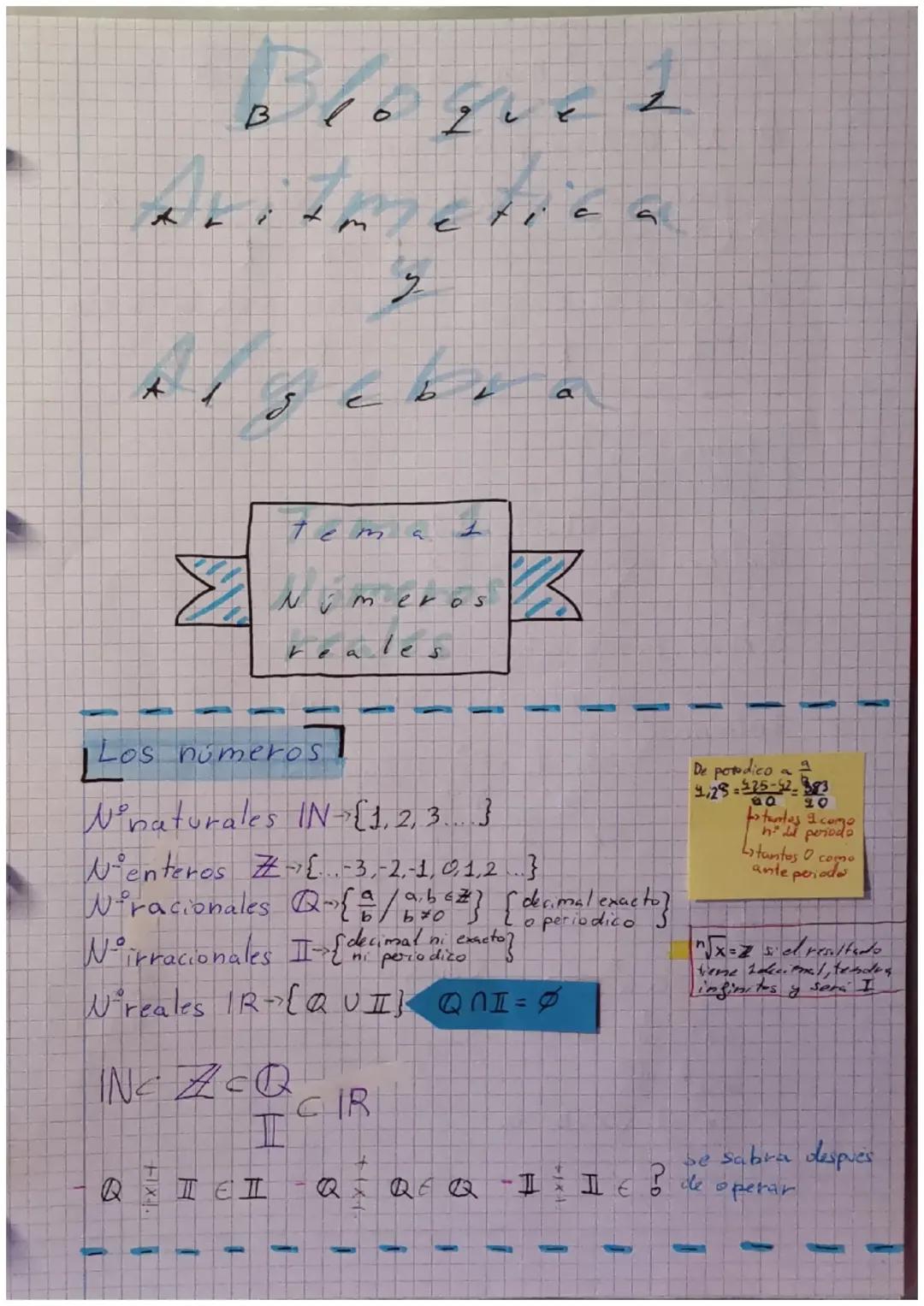 Números Reales y Binomio de Newton: Apuntes Matemáticos