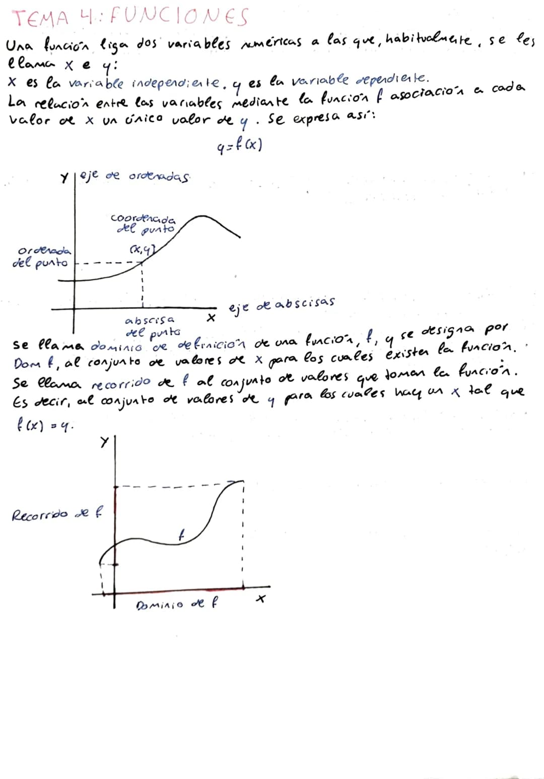 
<p>Las funciones matemáticas en 1º bachillerato se definen como una relación entre dos variables, generalmente denominadas x e y, donde x e