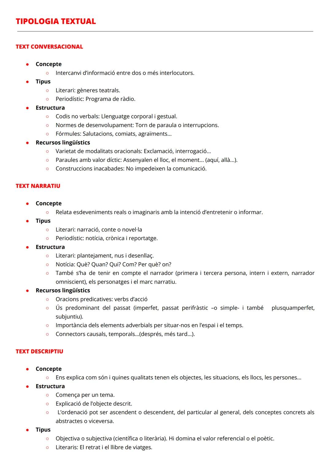 # TIPOLOGIA TEXTUAL

TEXT CONVERSACIONAL

- Concepte
    - Intercanvi d'informació entre dos o més interlocutors.
- Tipus
    - Literari: gè